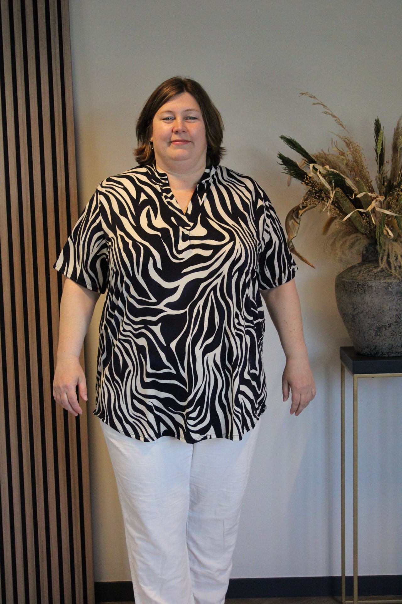 Beau | Blouse korte mouw 52 t/m 58