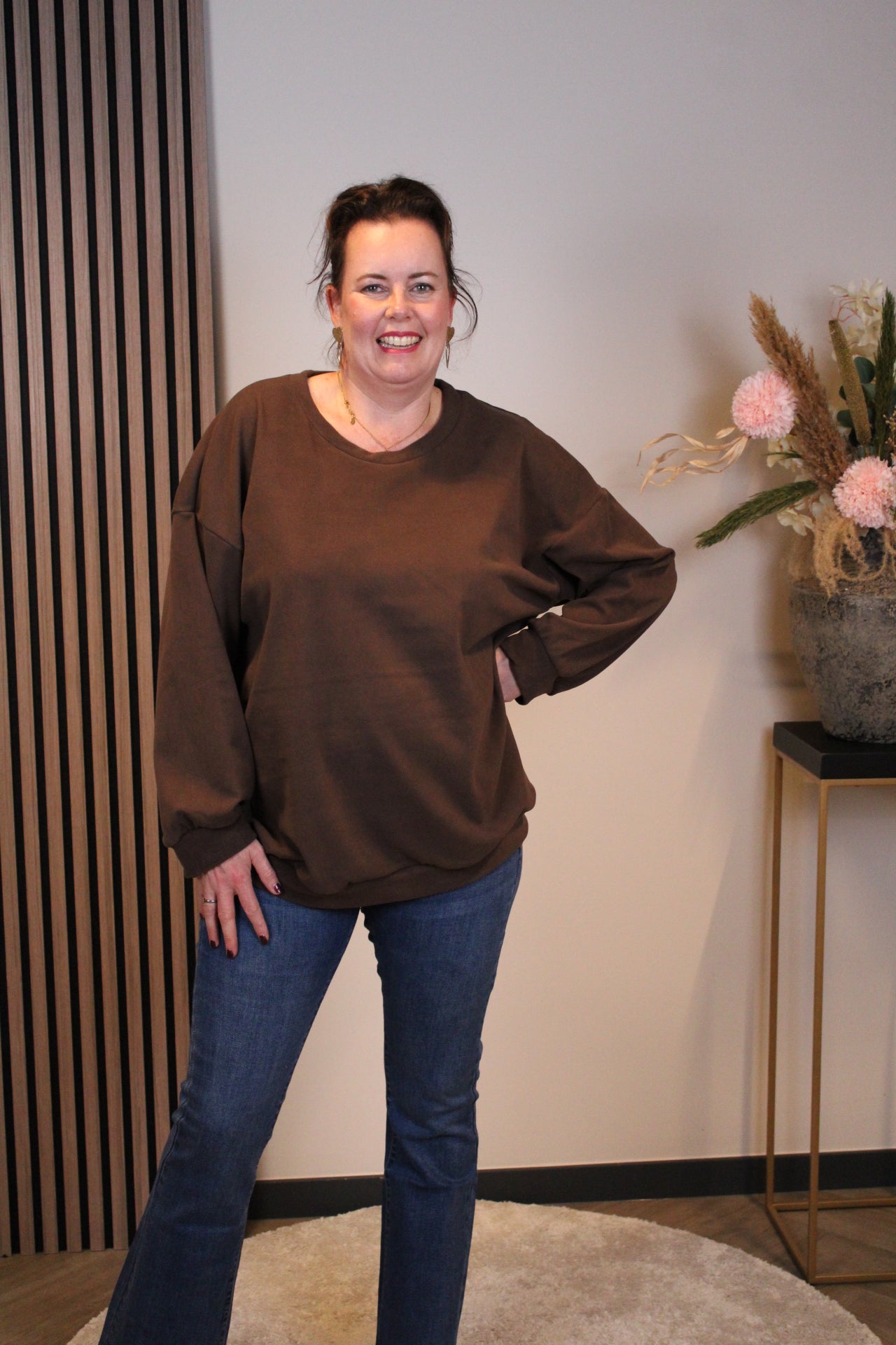 Nova | Zachte trui bruin 40 t/m 44