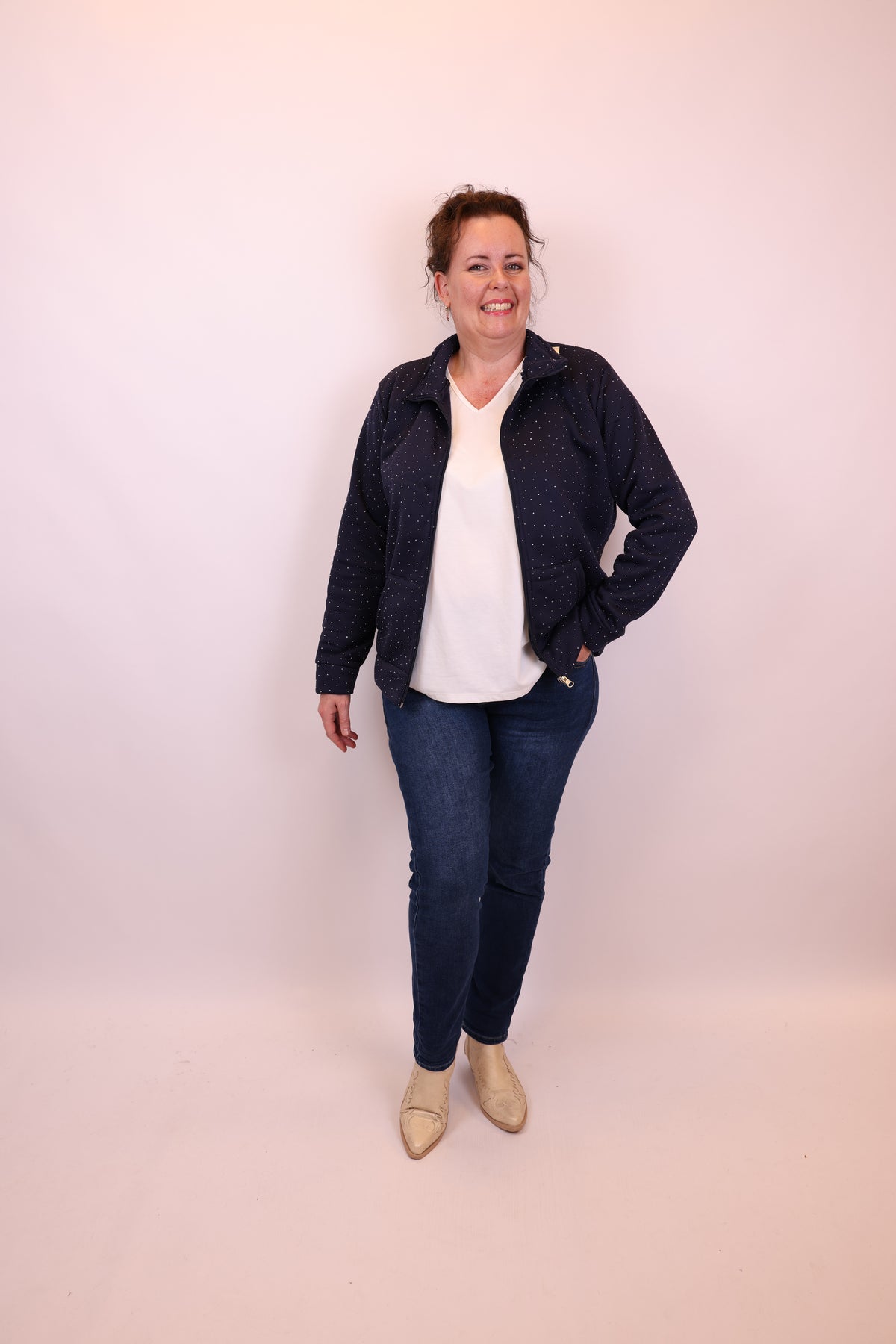 Marin | Jasje blauw glitter