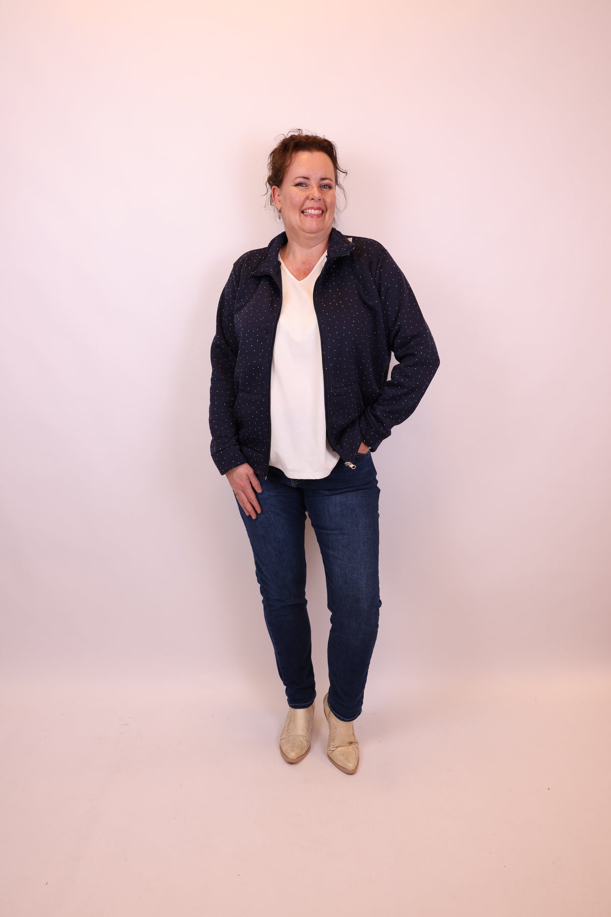Marin | Jasje blauw glitter