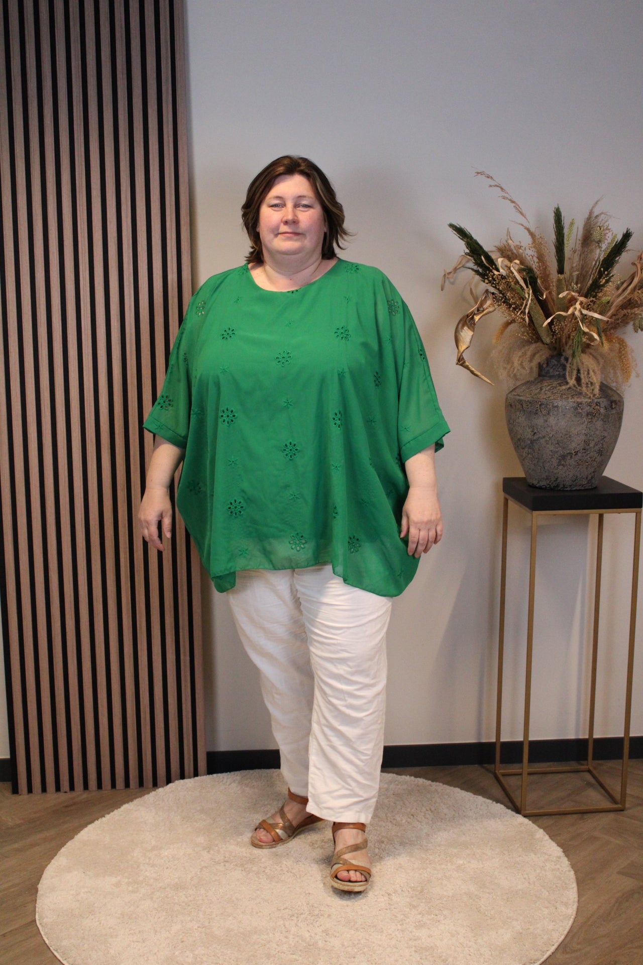Zofia | Blouse groen 48 t/m 52