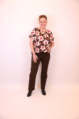 Hilda | Jeans bruin 38 - 48