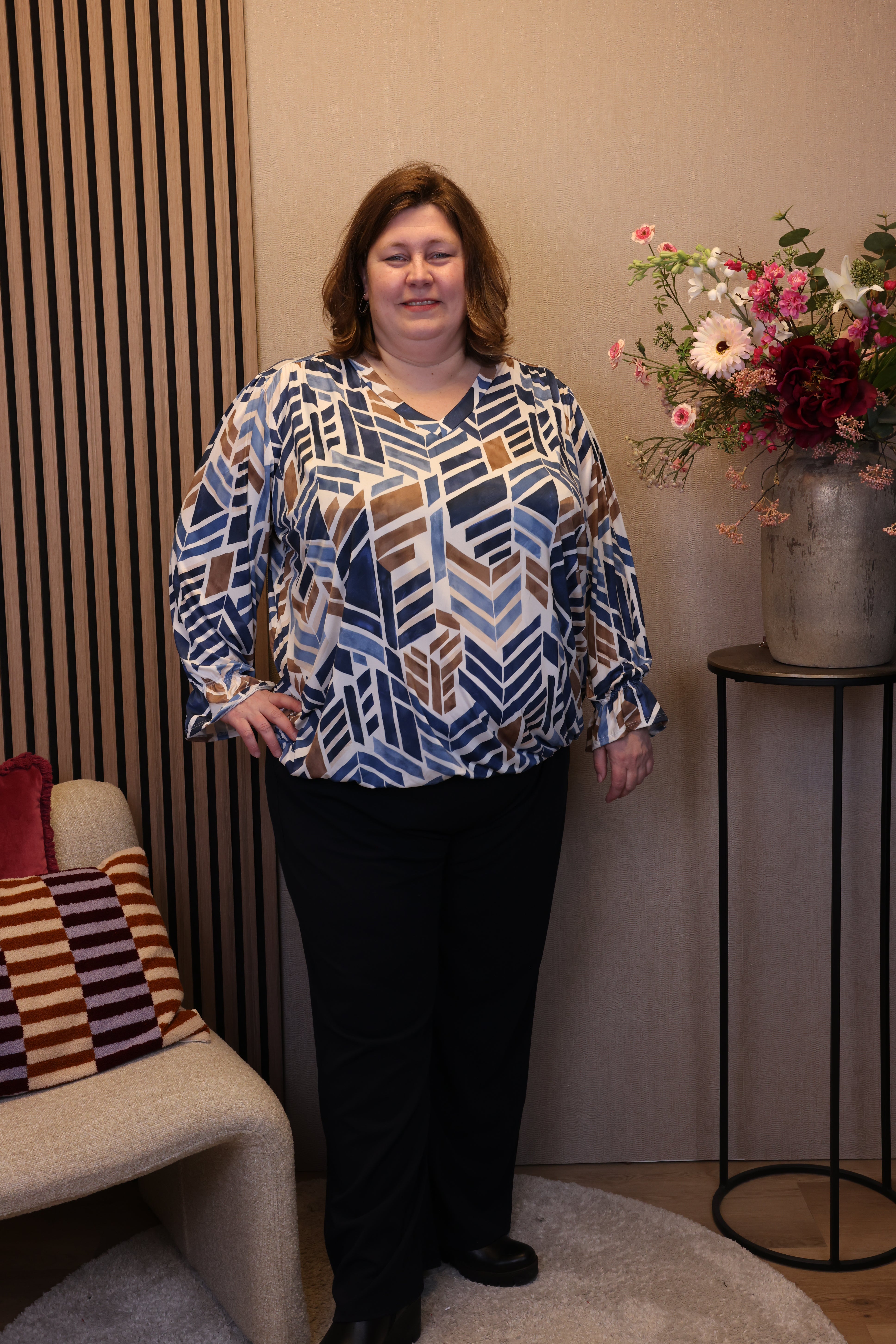 Julie | Ballon top blauw