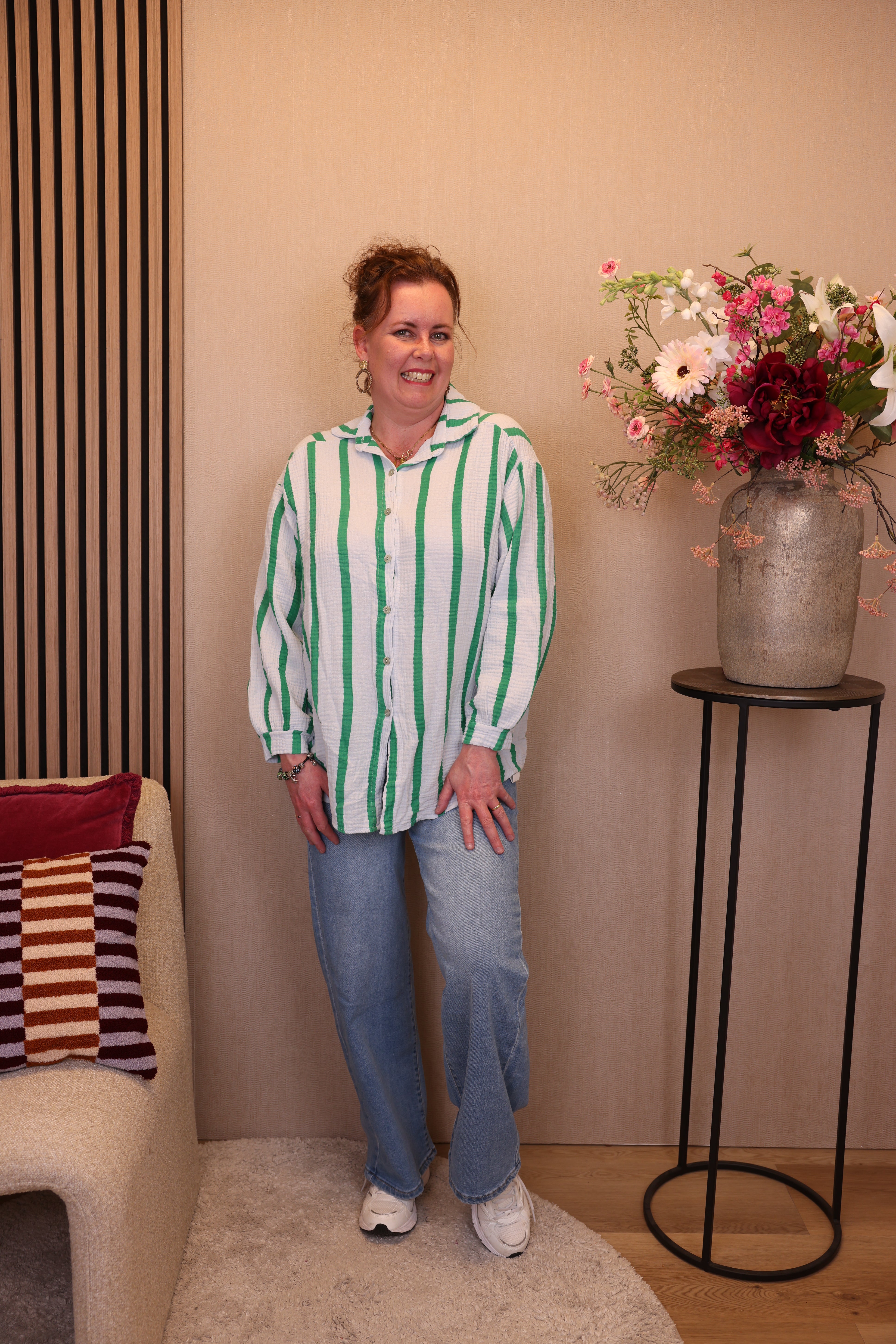Elise | Blouse groen/blauw