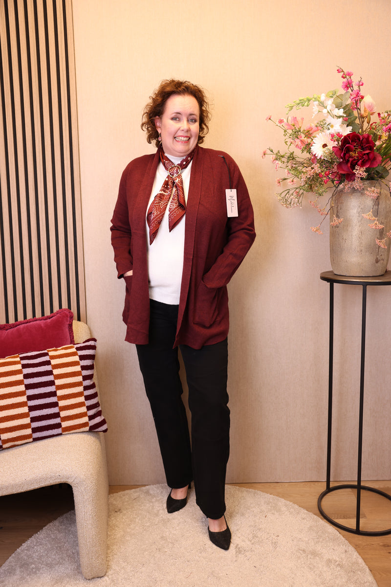 Livia | Vest bordeaux