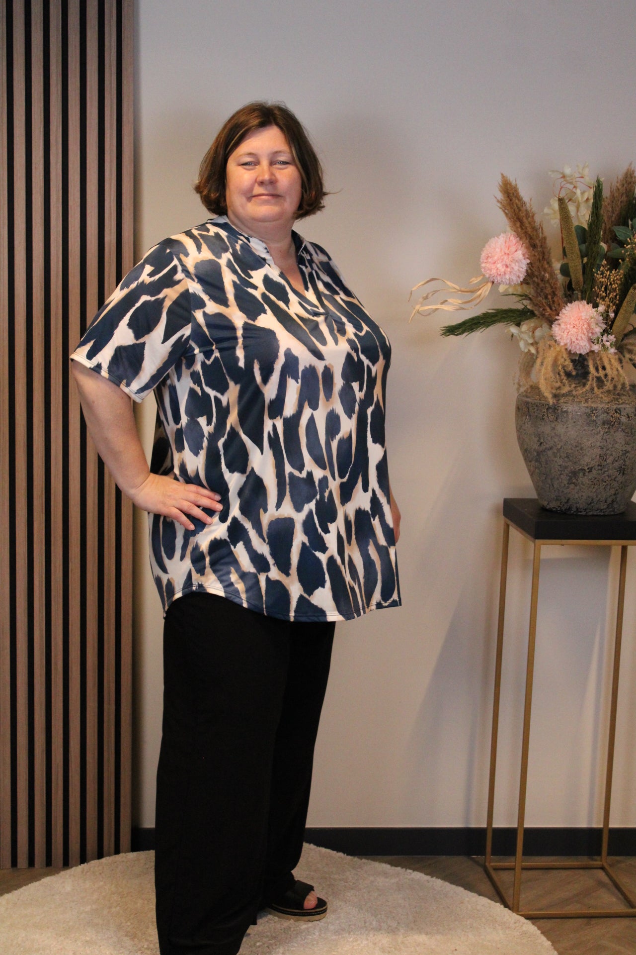 Lot | Blouse korte mouw 52 t/m 58