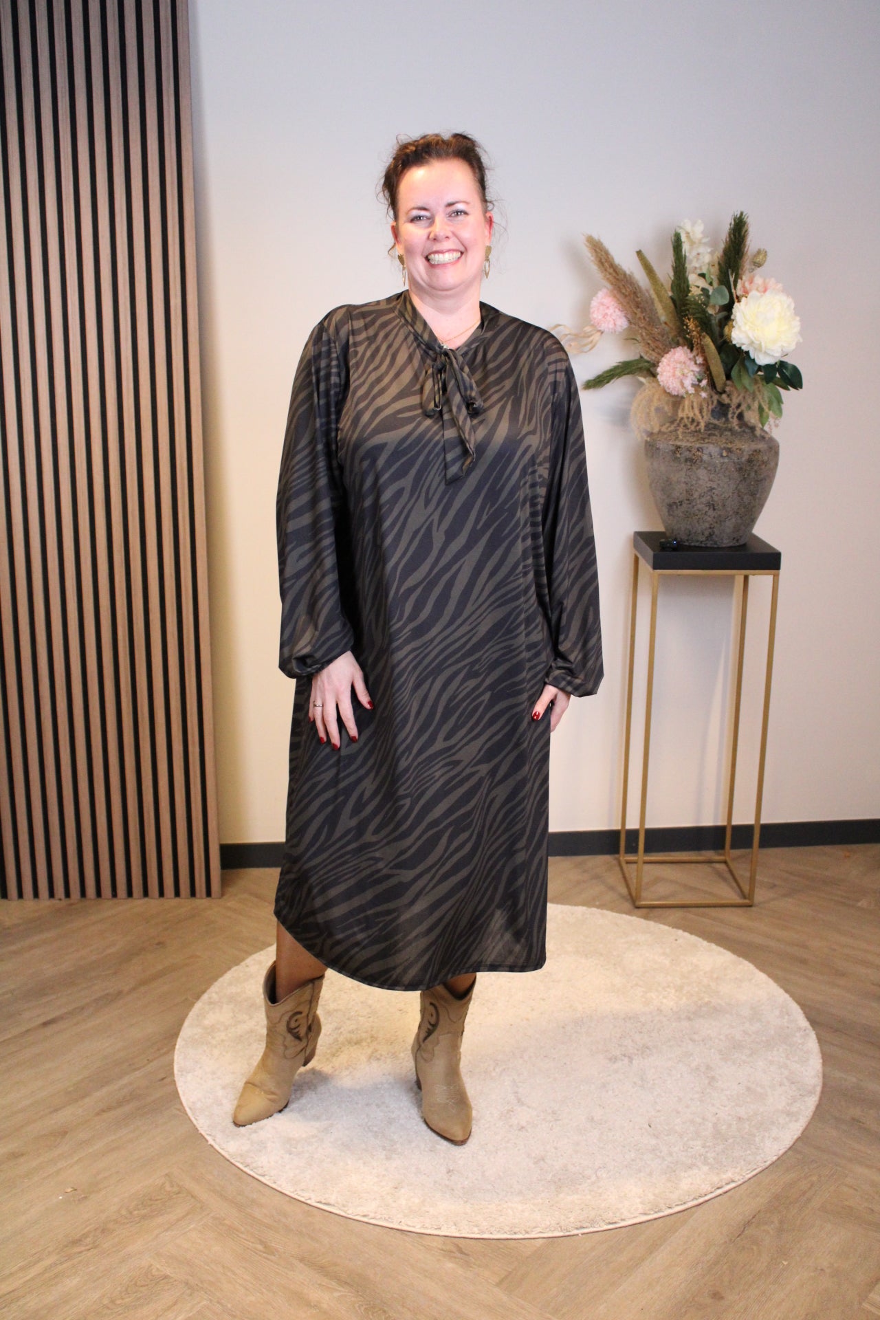 Sandra | Jurk met strikje 46 t/m 50