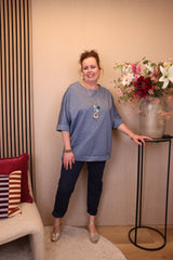 Mina | Top jeans  + gratis ketting