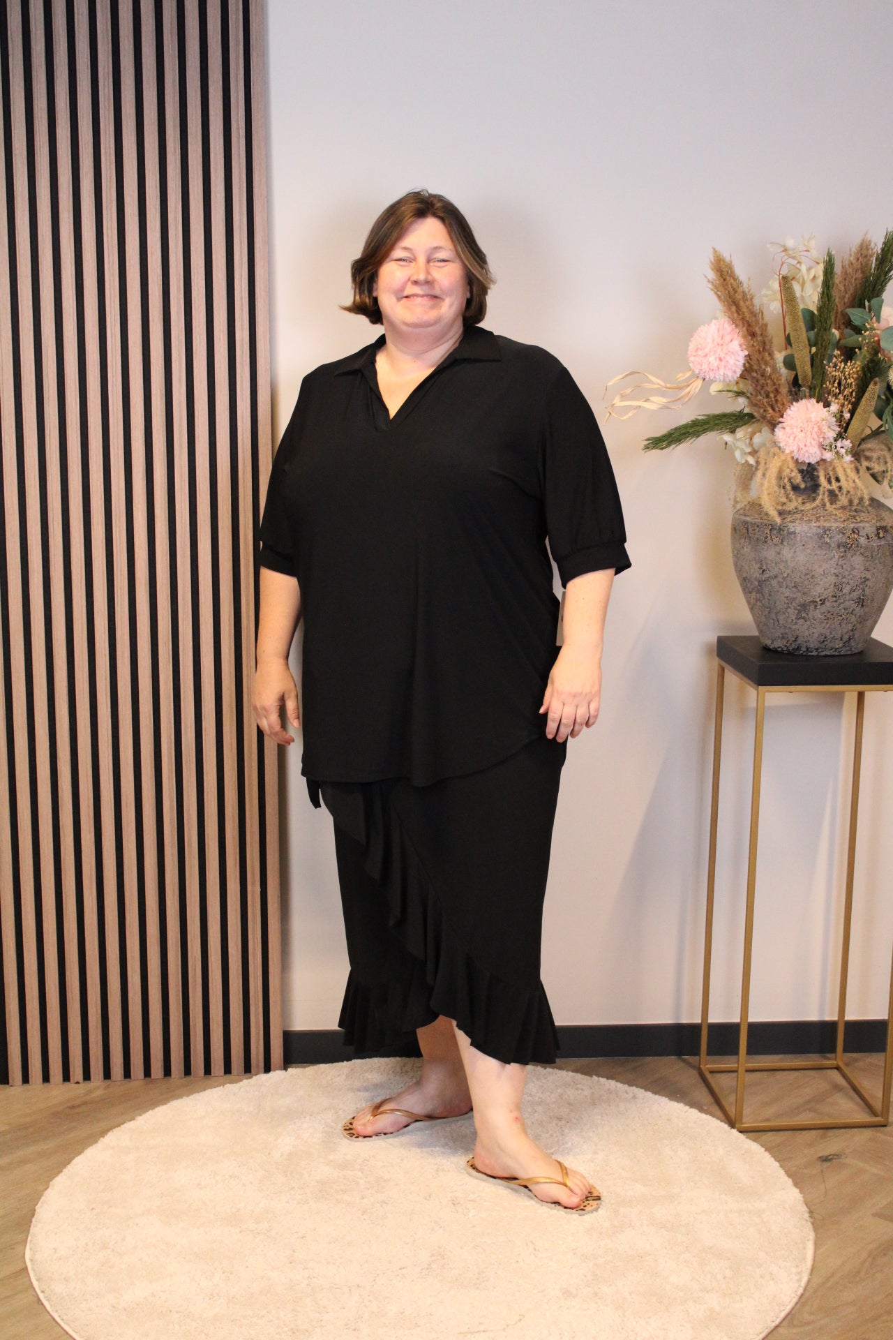 Isla | Blouse met kraagje 52 t/m 58