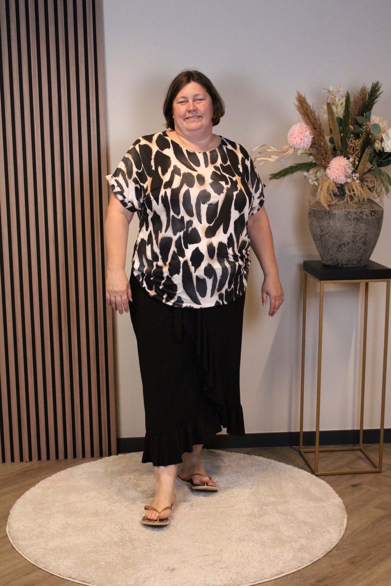 Aveline | Top zwart 52 t/m 58