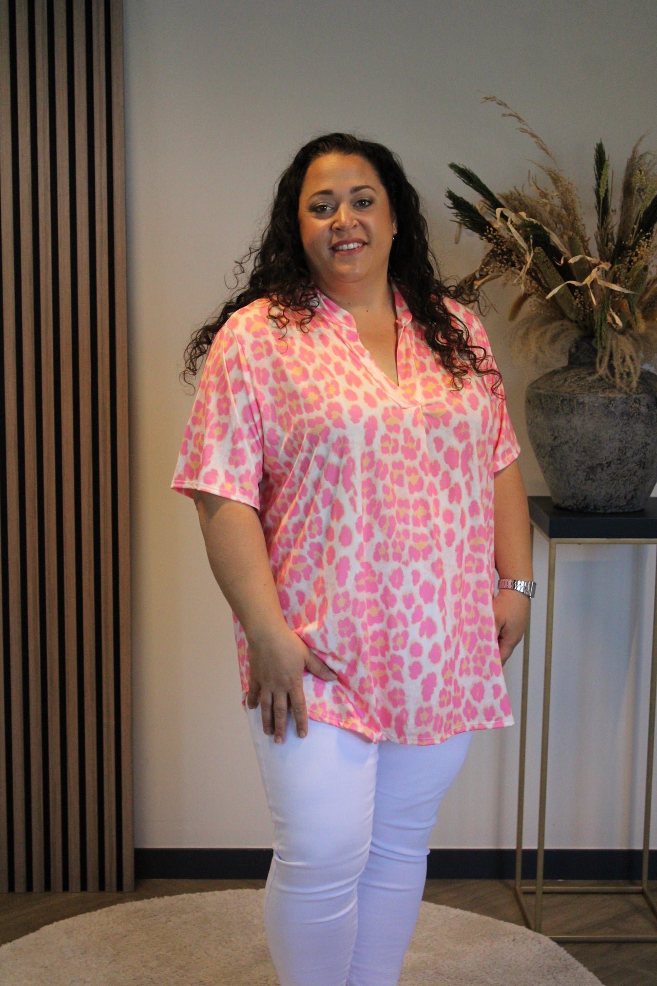 Lois | Blouse korte mouw 48 t/m 52