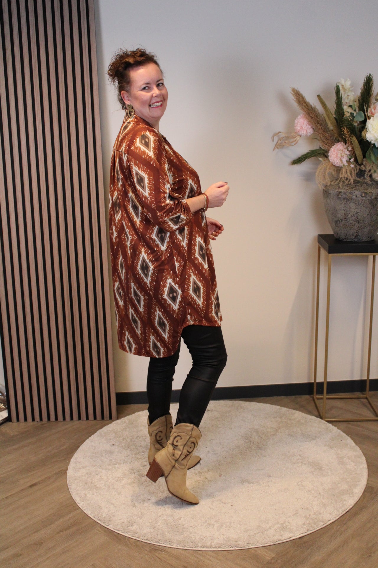Marloes | tuniek oranje met kraagje 38 t/m 48