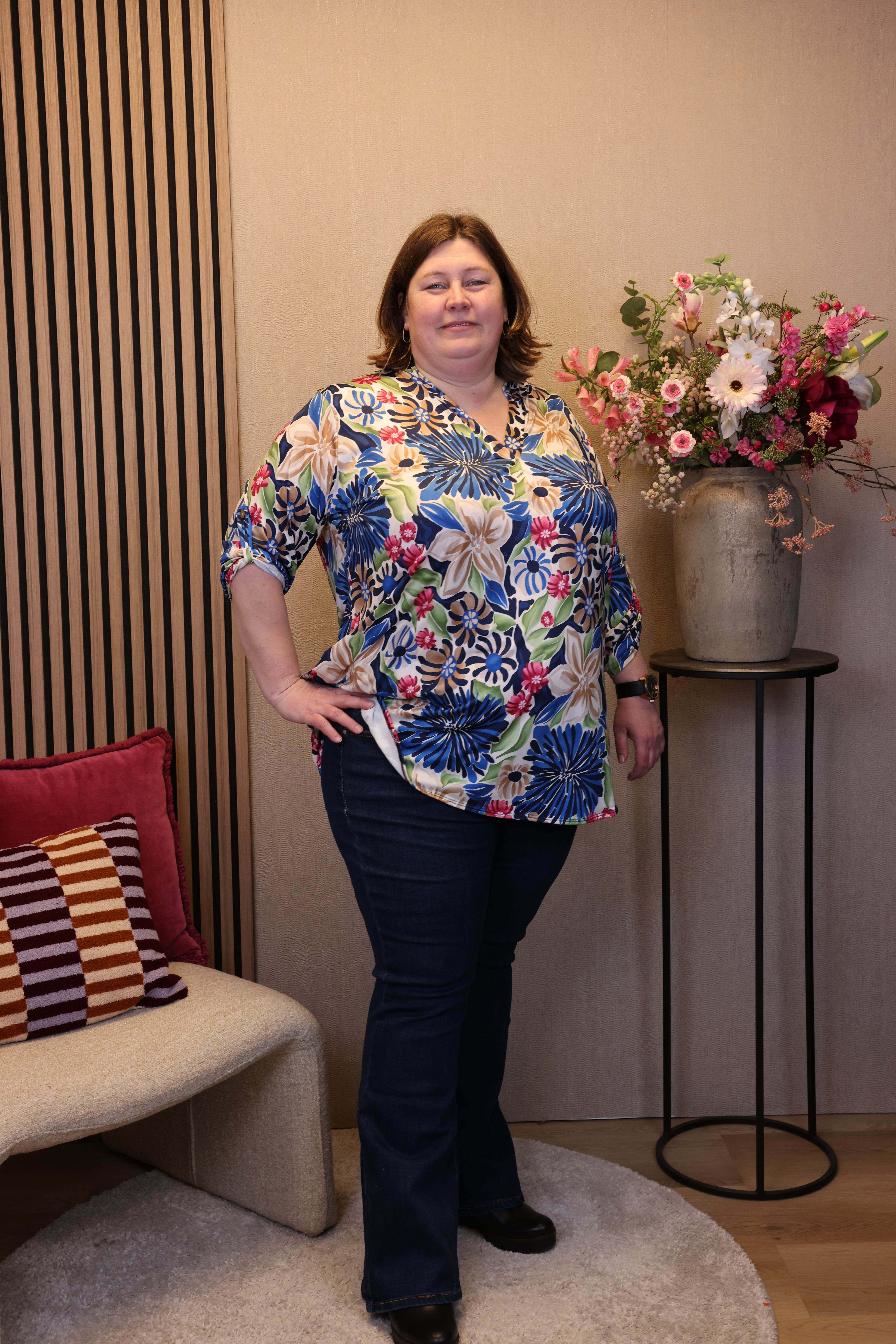 Brigitte | Blouse blauw