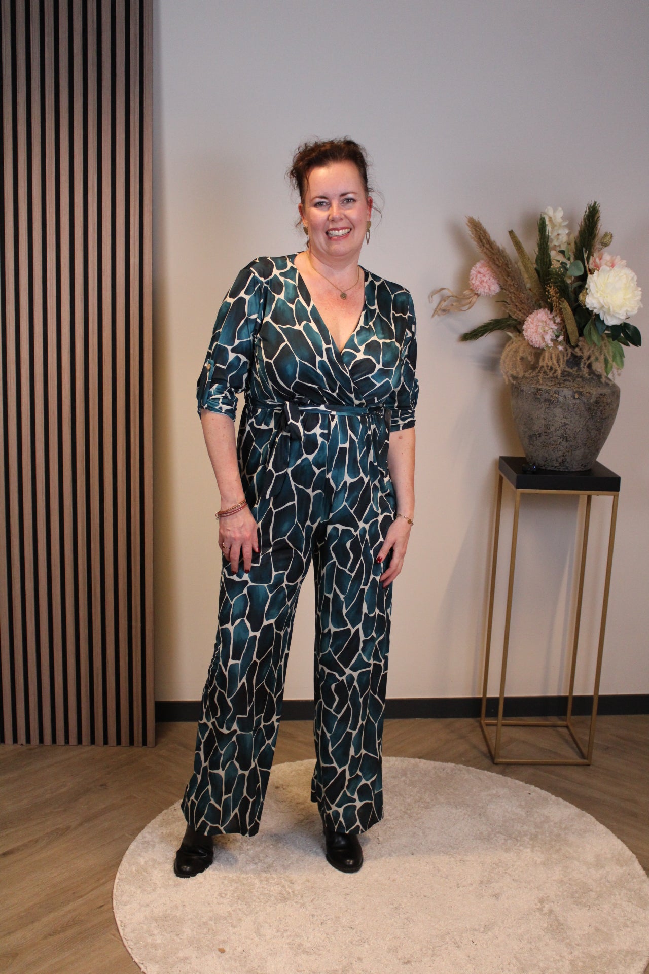 Ana | Jumpsuit aqua 44 t/m 48