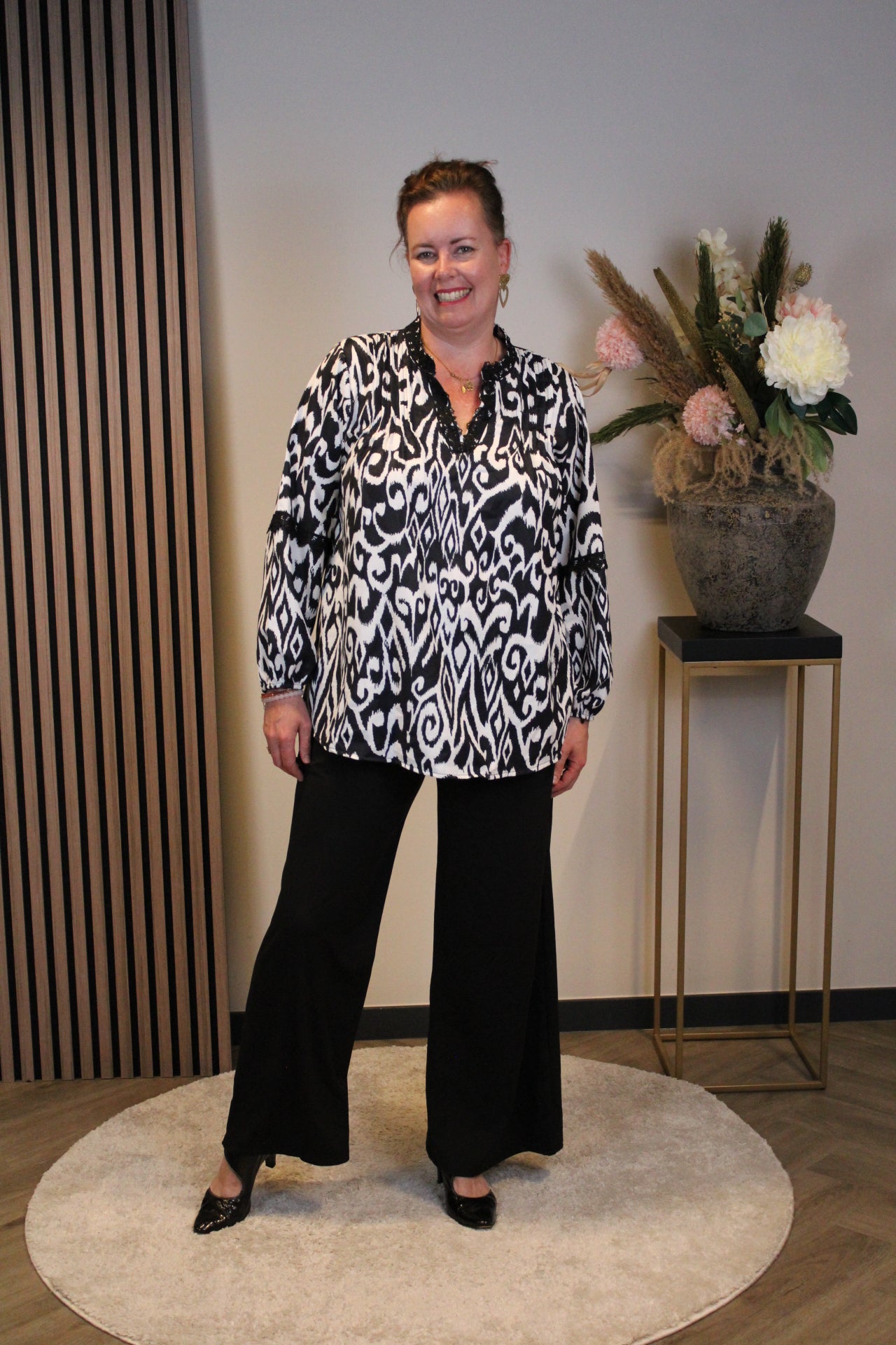 Tara | Blouse zwart