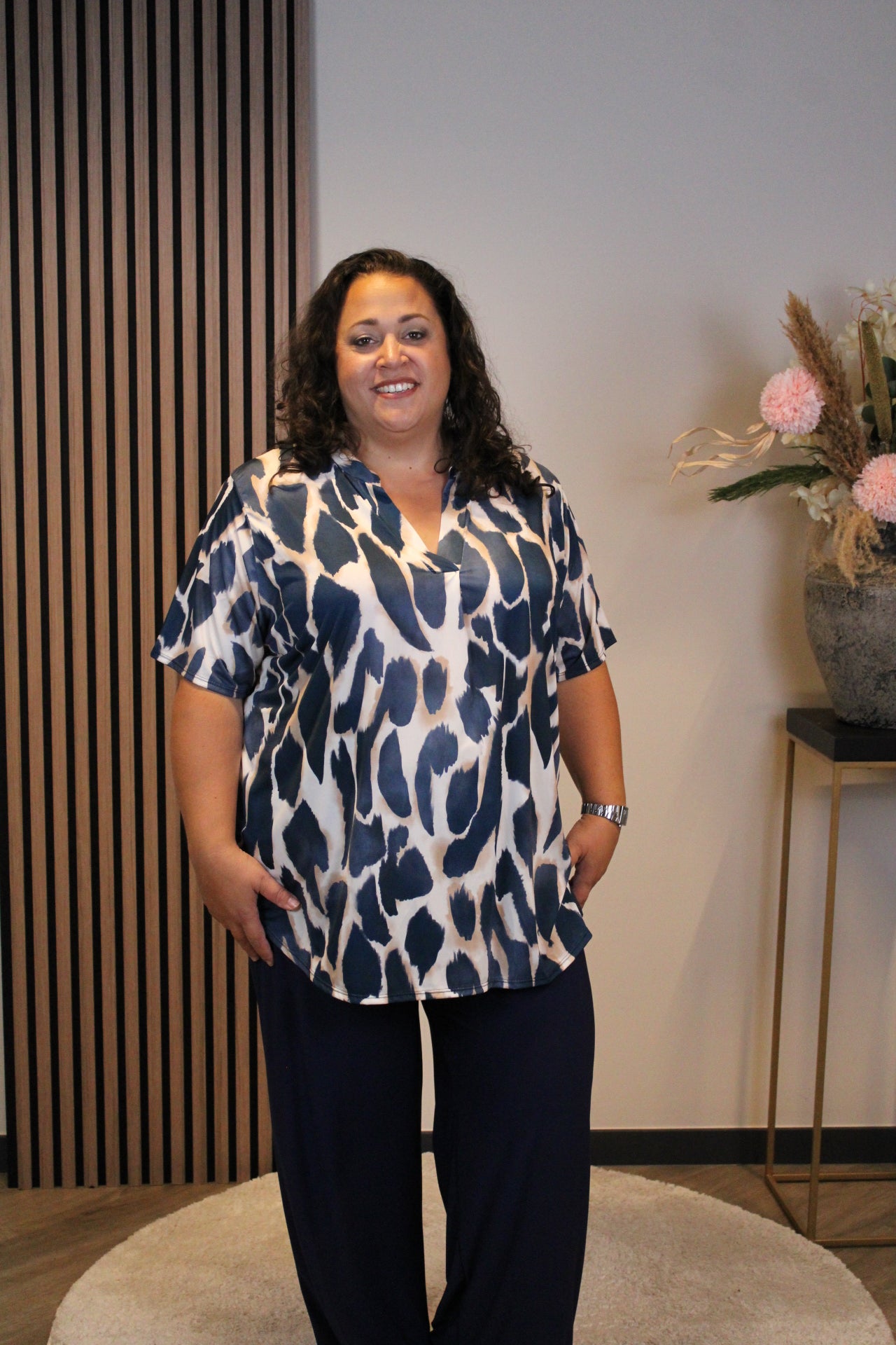 Lot | Blouse korte mouw 48 t/m 52