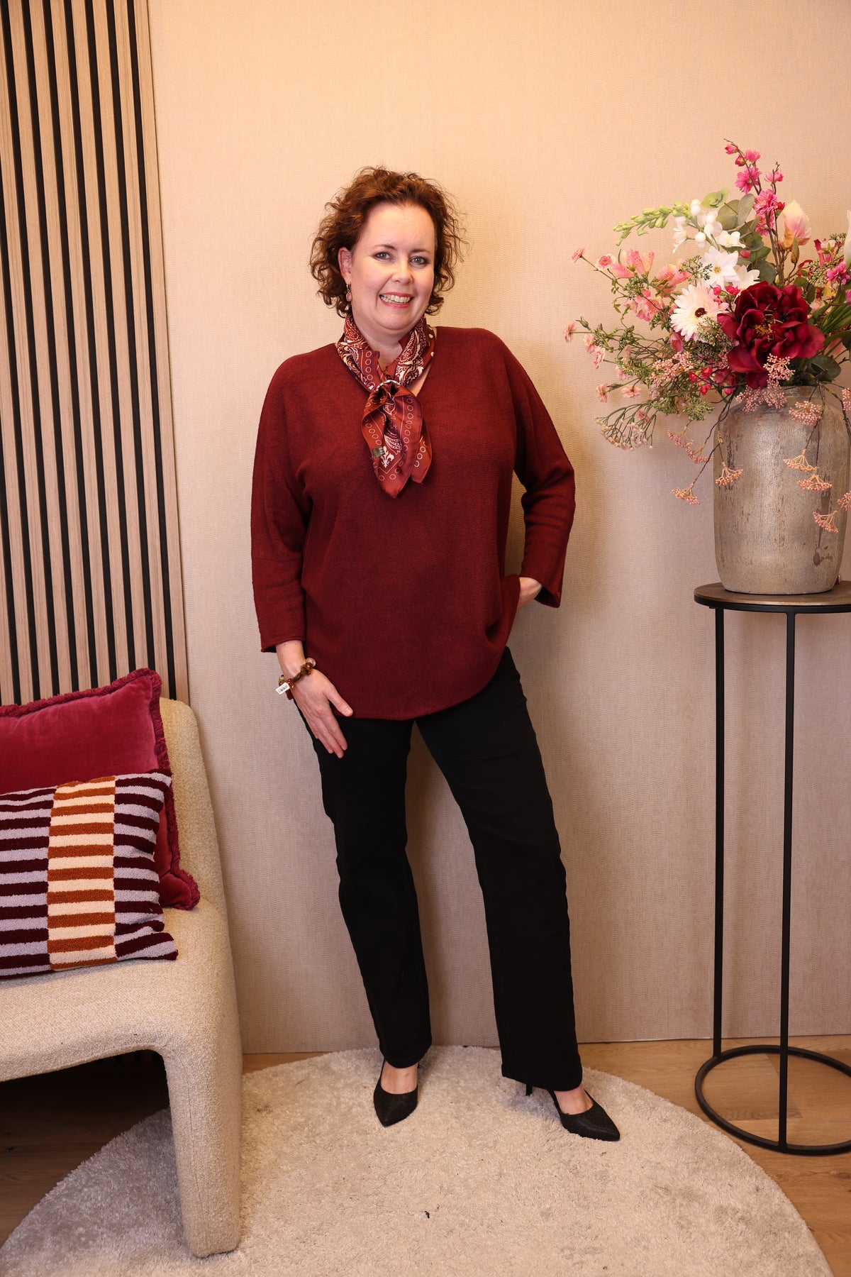 Lara | Trui bordeaux