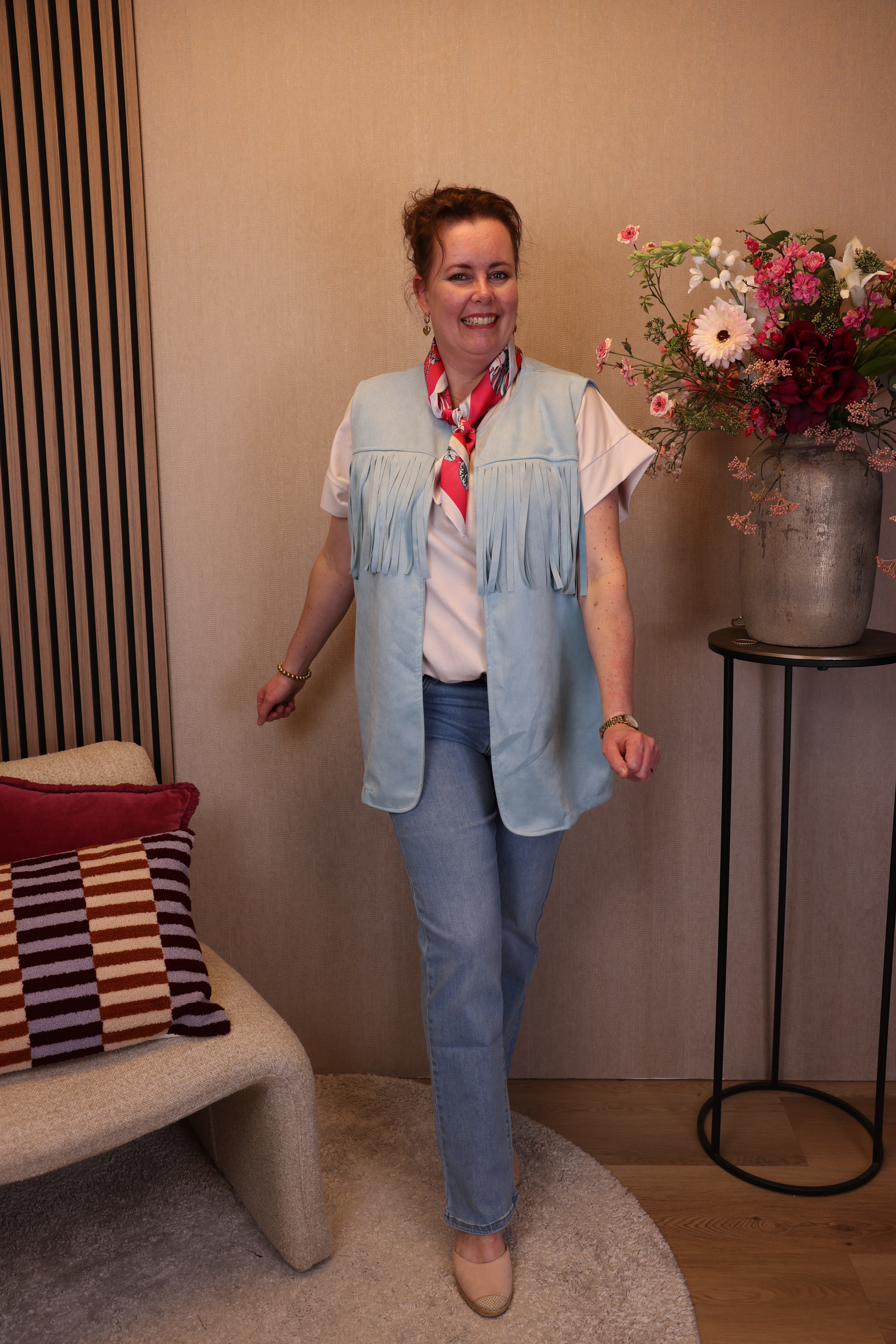 Franja | Gilet blauw