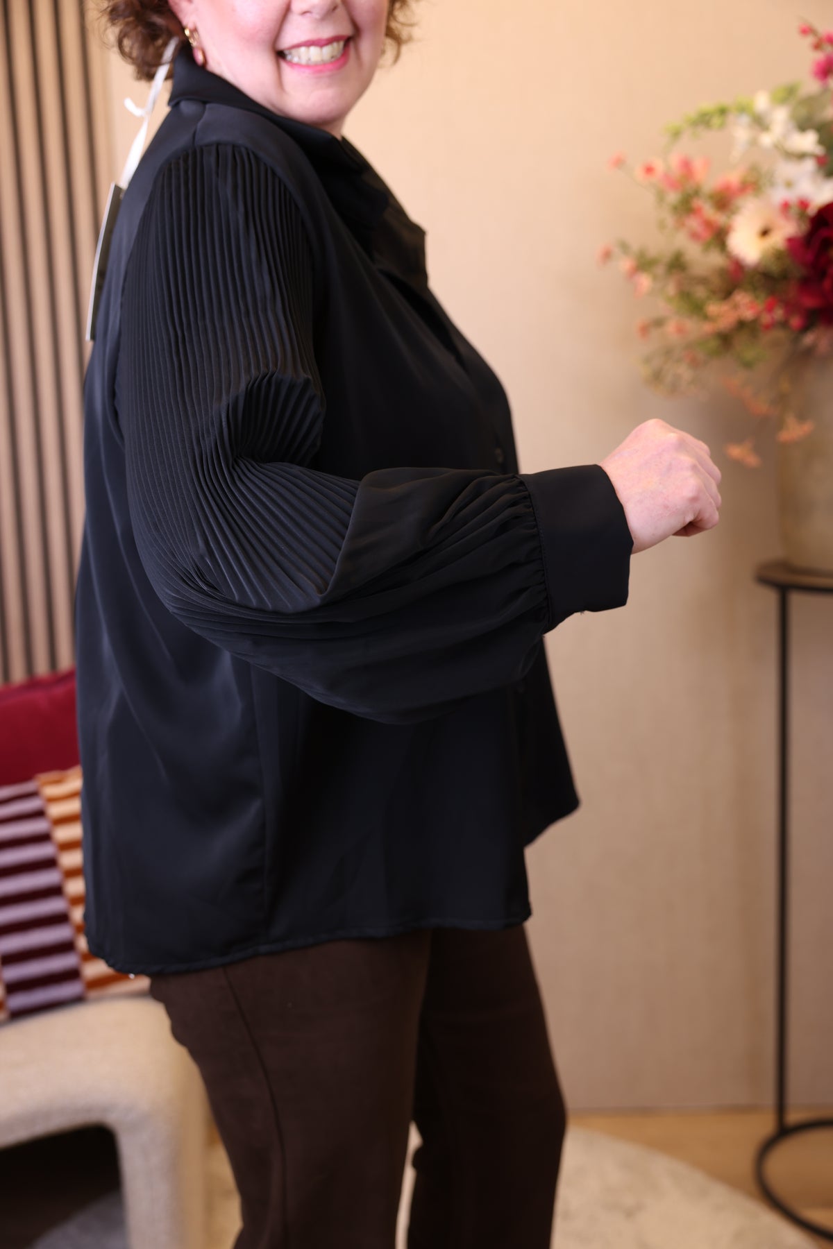 Odette | Blouse zwart