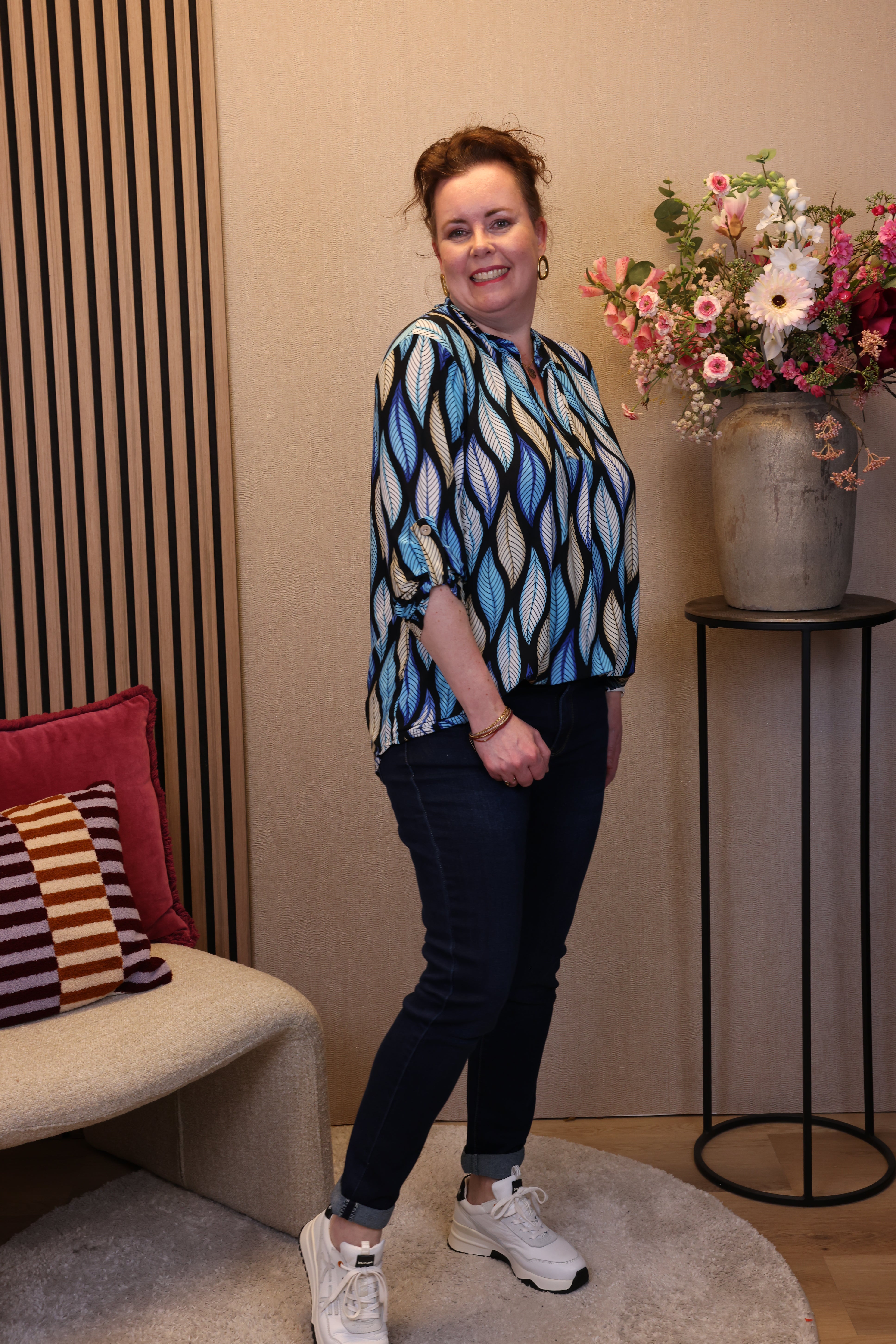 Pleun | Blouse blauw