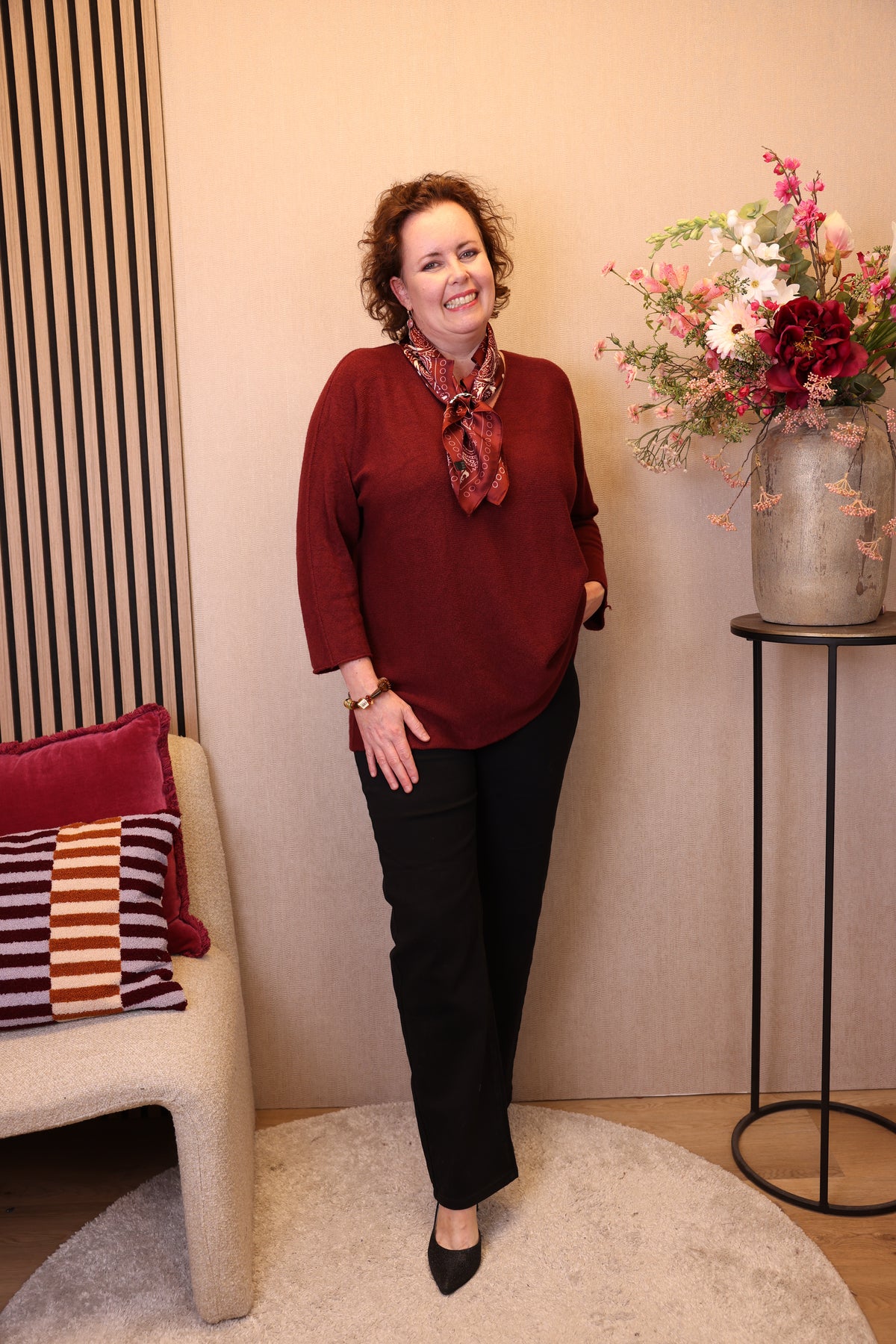 Lara | Trui bordeaux