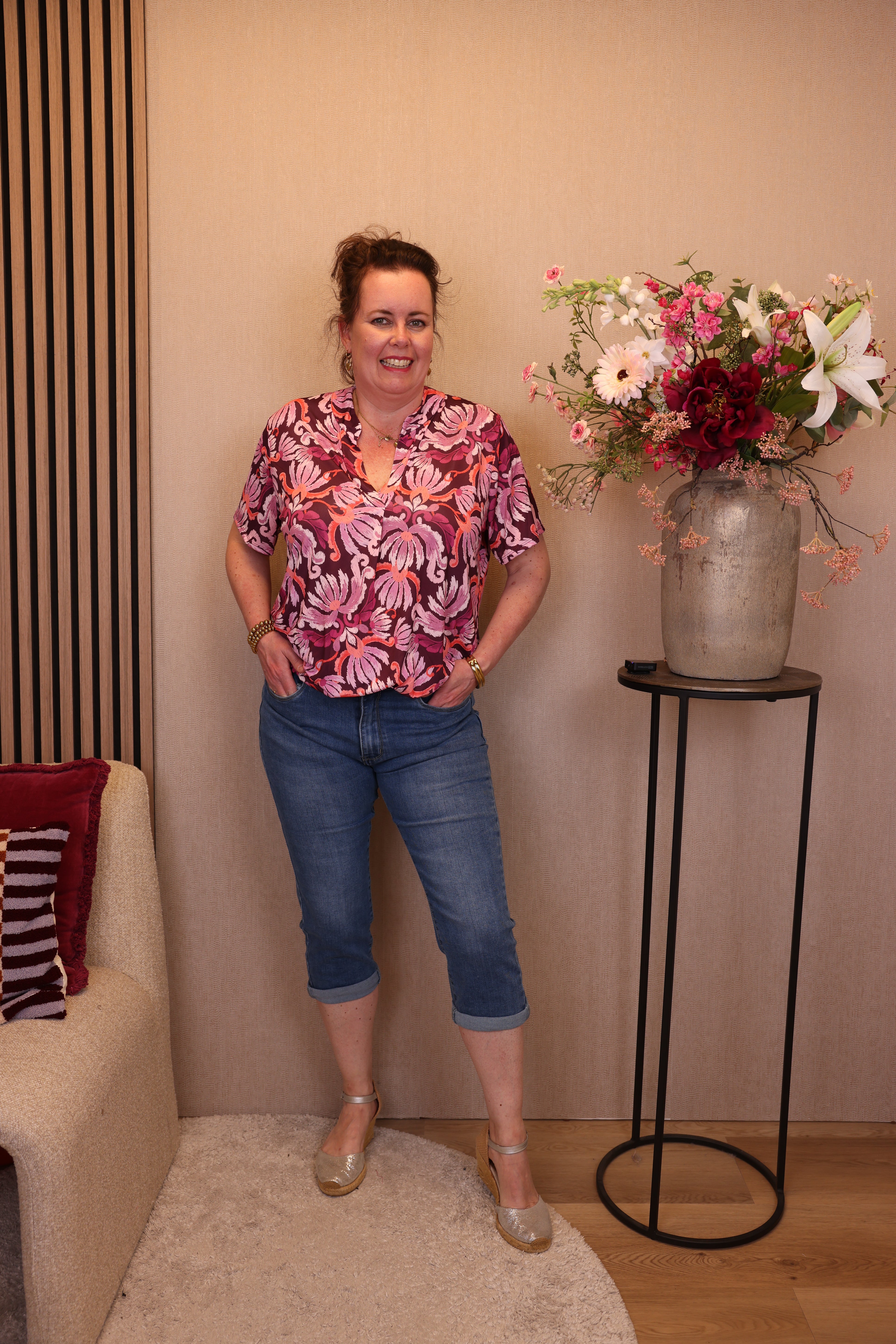 Emma | Jeans kort blauw 42 - 50