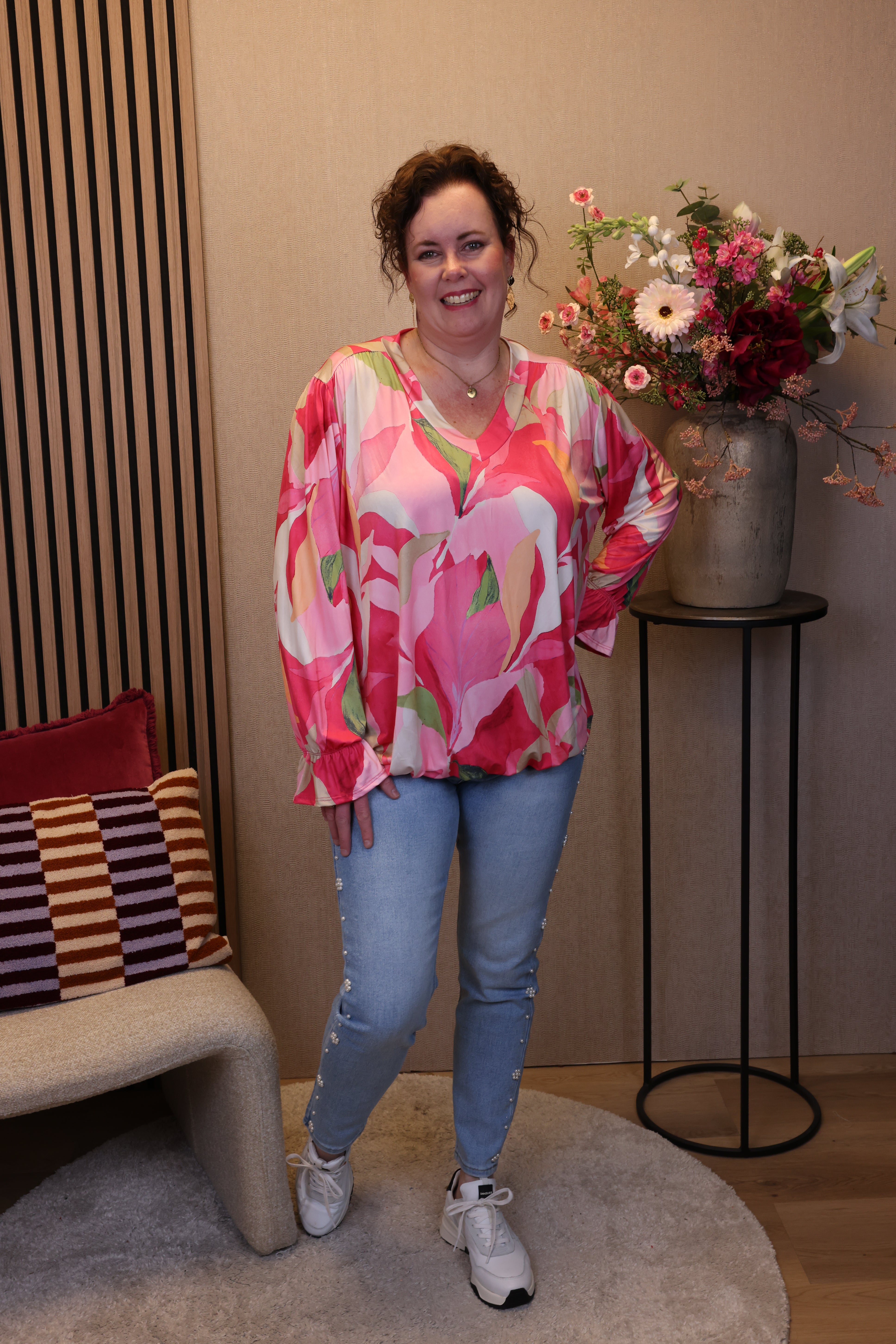 Kim | Ballon top roze