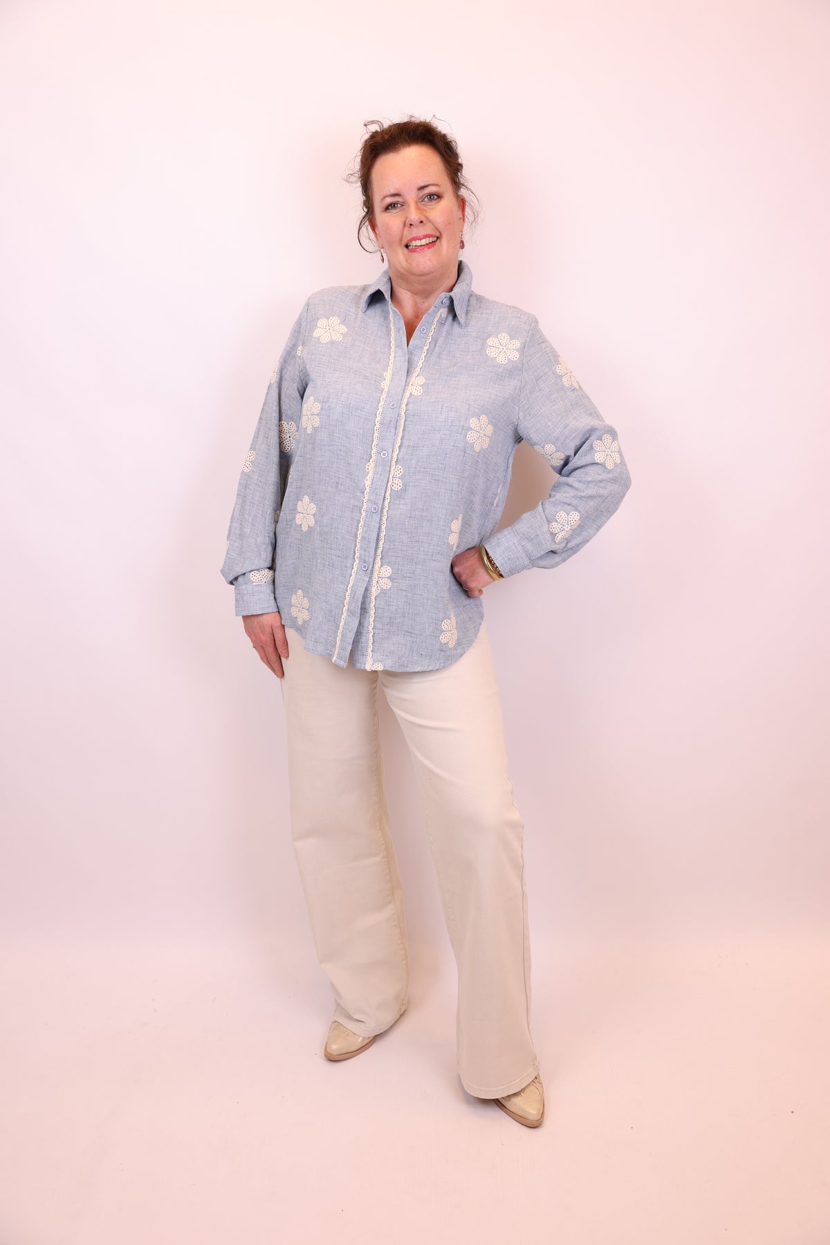 Sylvie | Blouse blauw