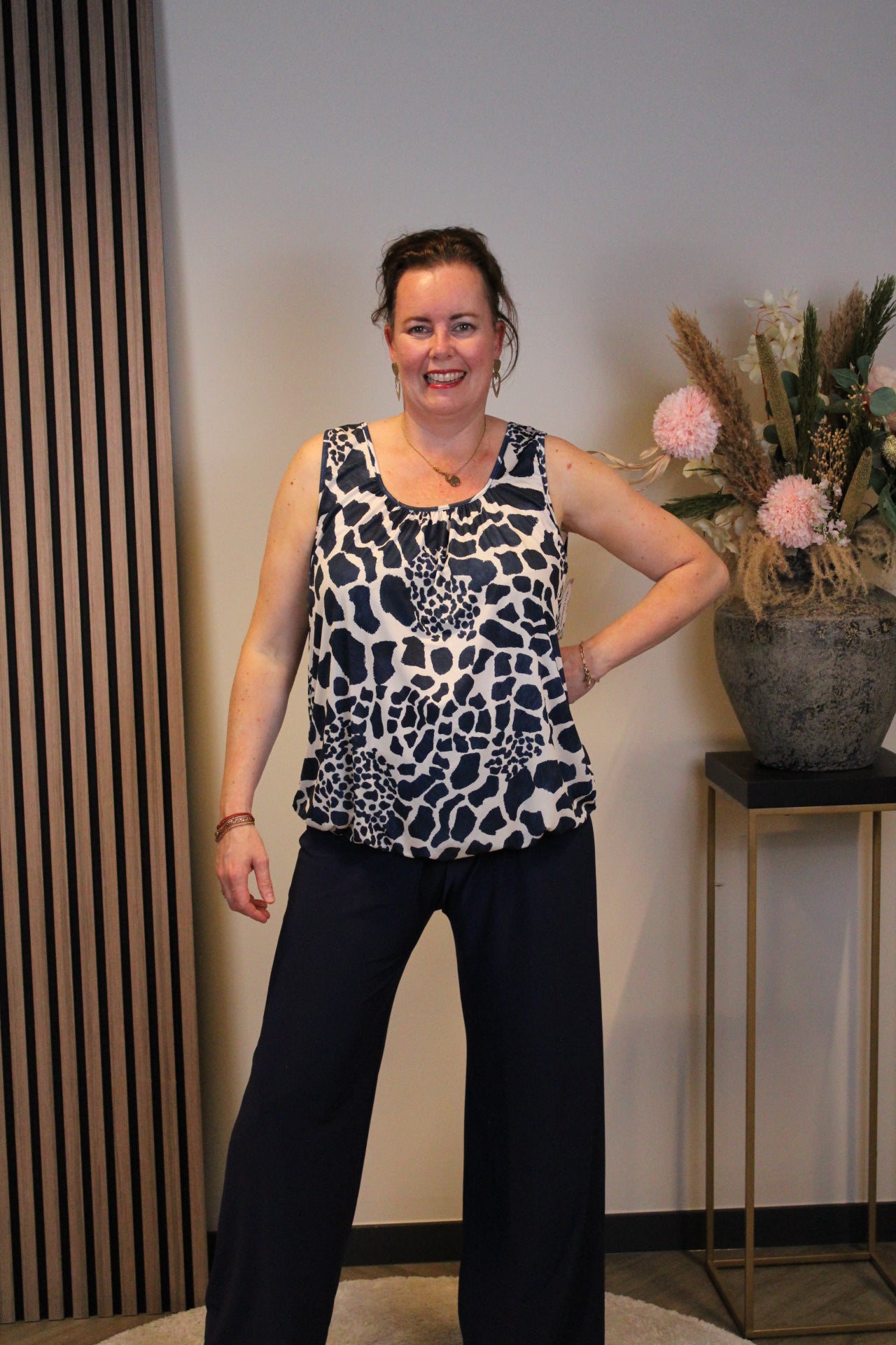 Carina | Top blauw 48 t/m 52