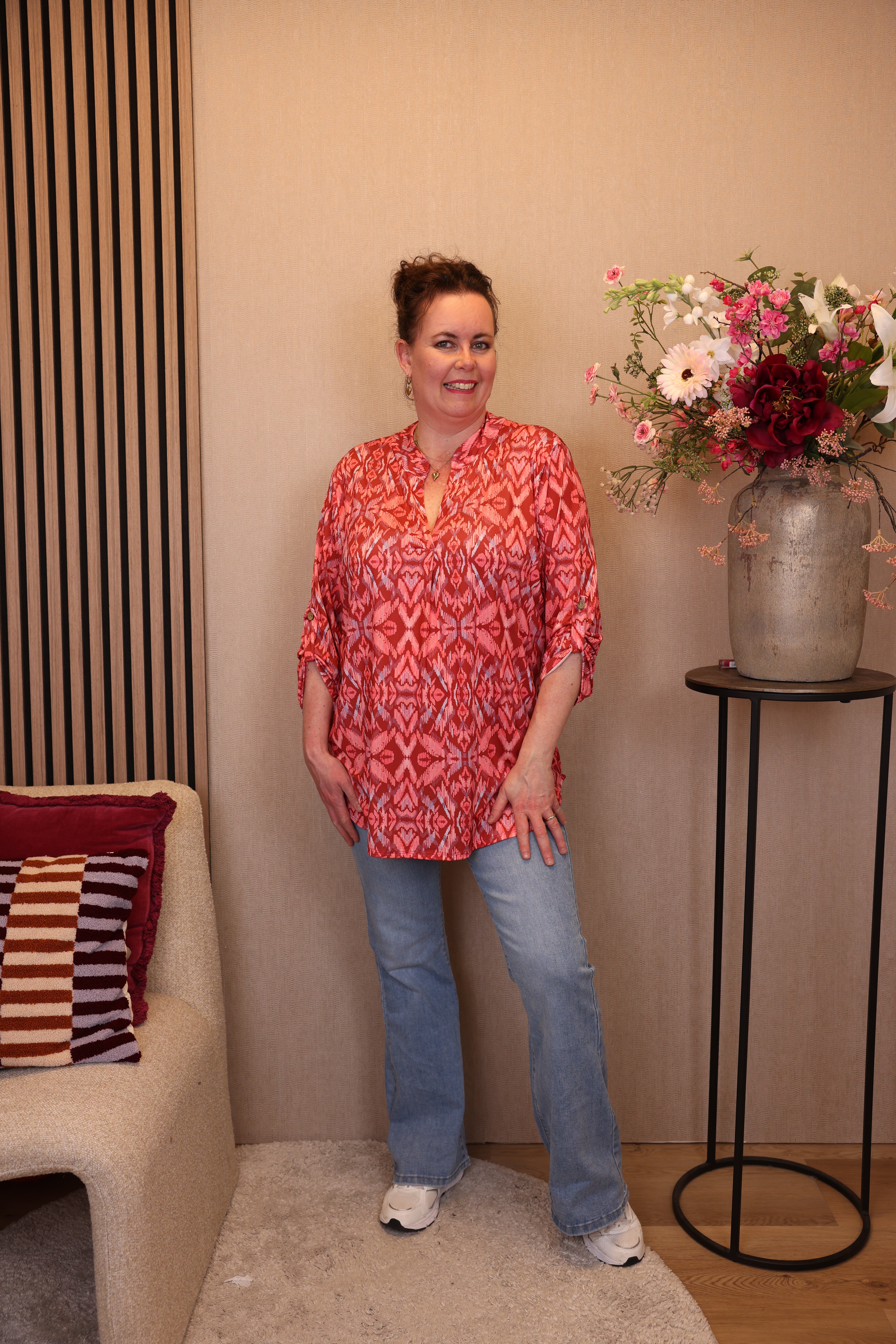 Tara | Blouse roze