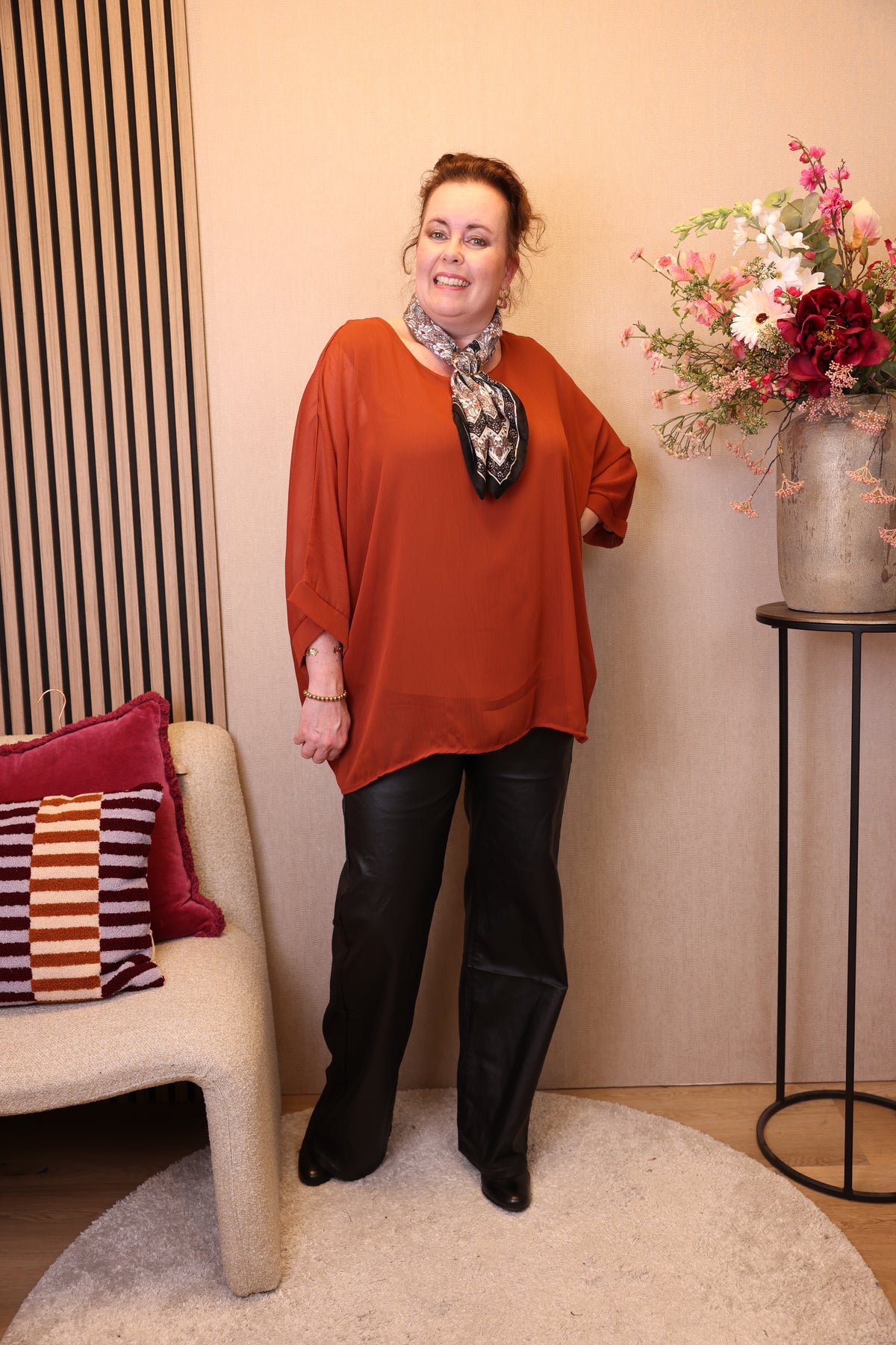 Sienna | Top oranje 40 - 50
