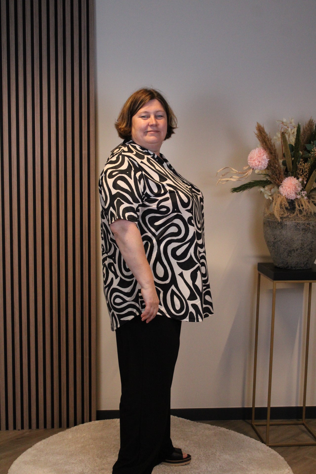 Ninthe | Blouse korte mouw 52 t/m 58