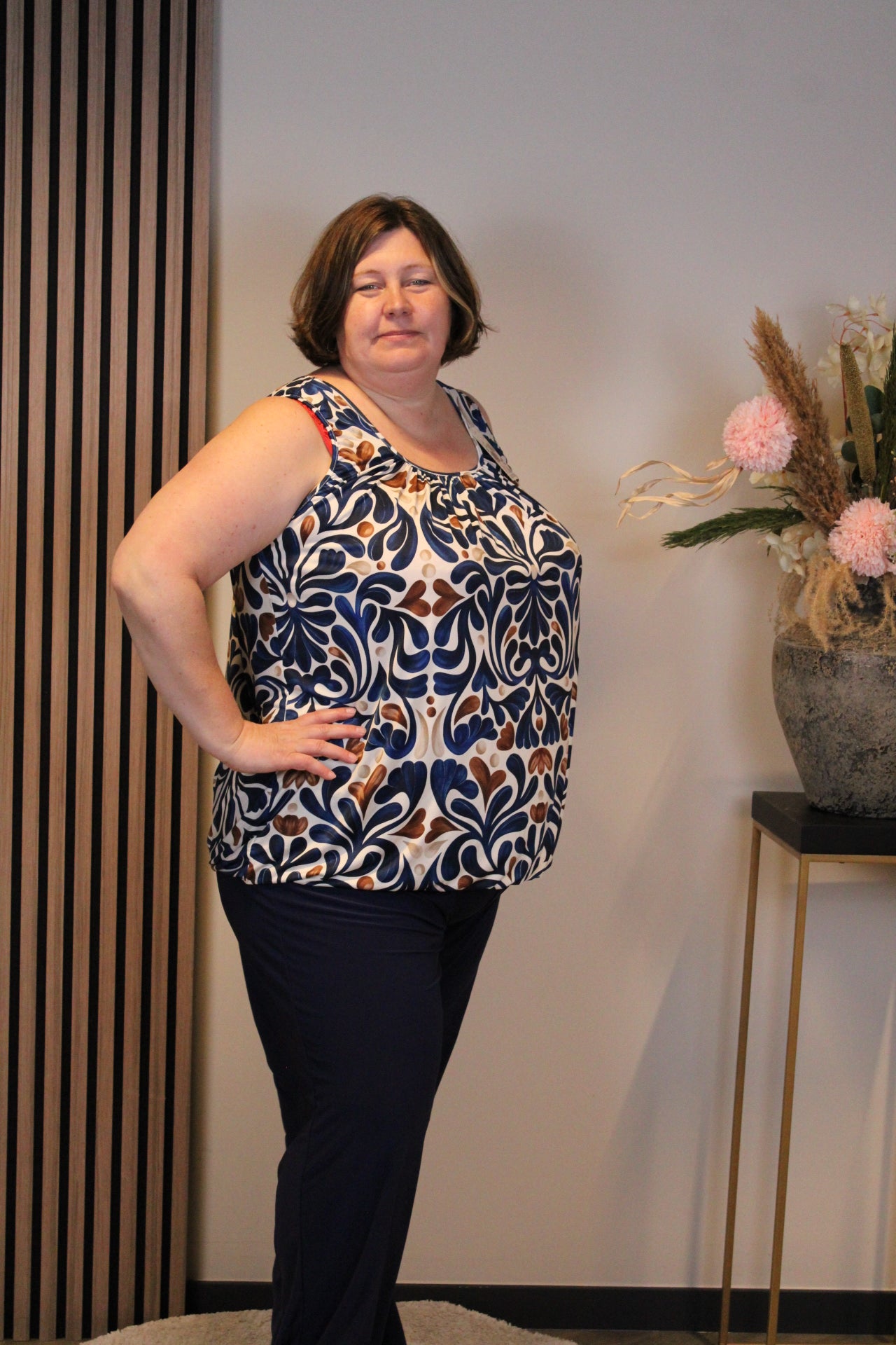 Silke | Ballon top blauw