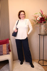Anne | Trui wit/beige