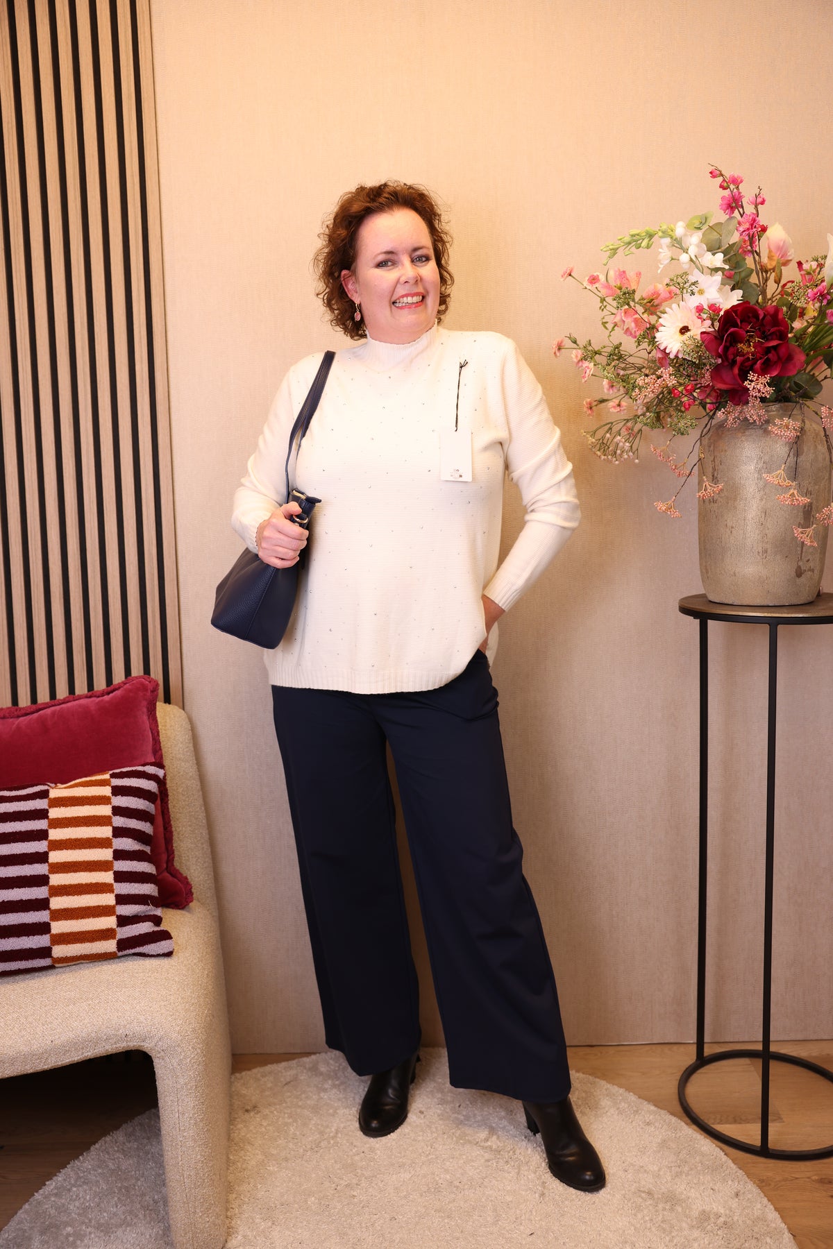 Anne | Trui wit/beige
