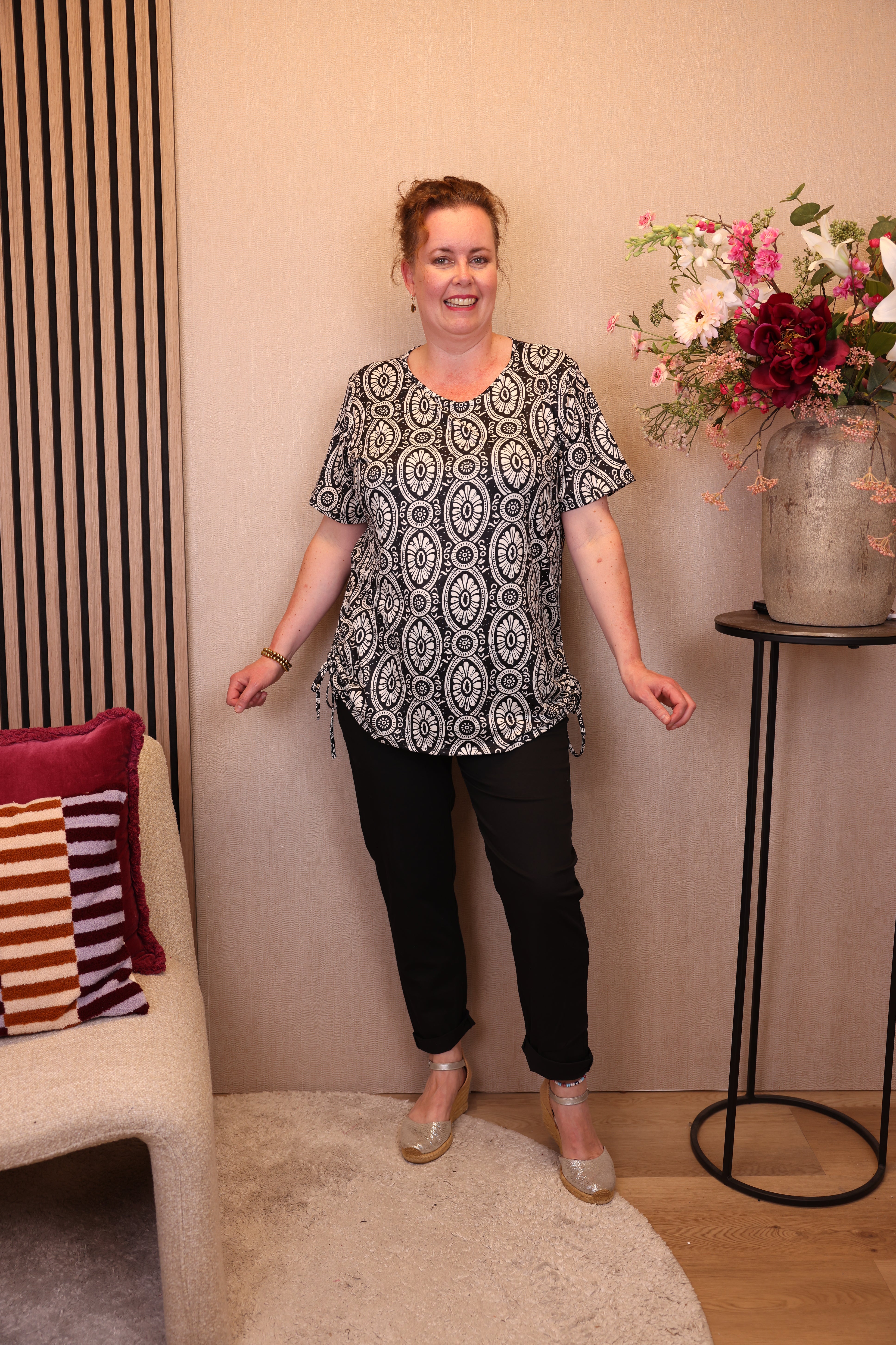 Evi | Top zwart viscose
