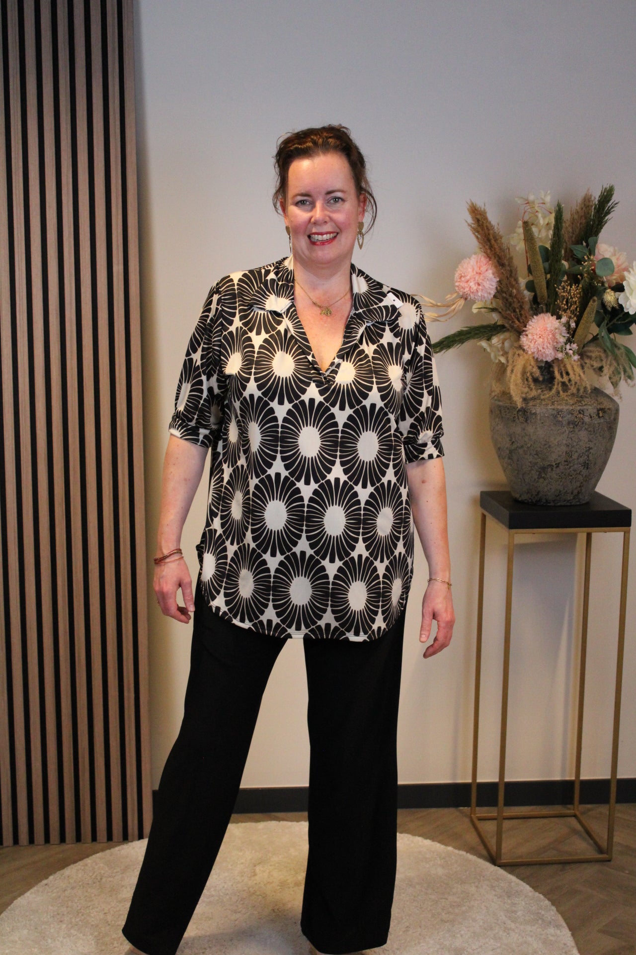 Lieke | Blouse met kraagje 52 t/m 58