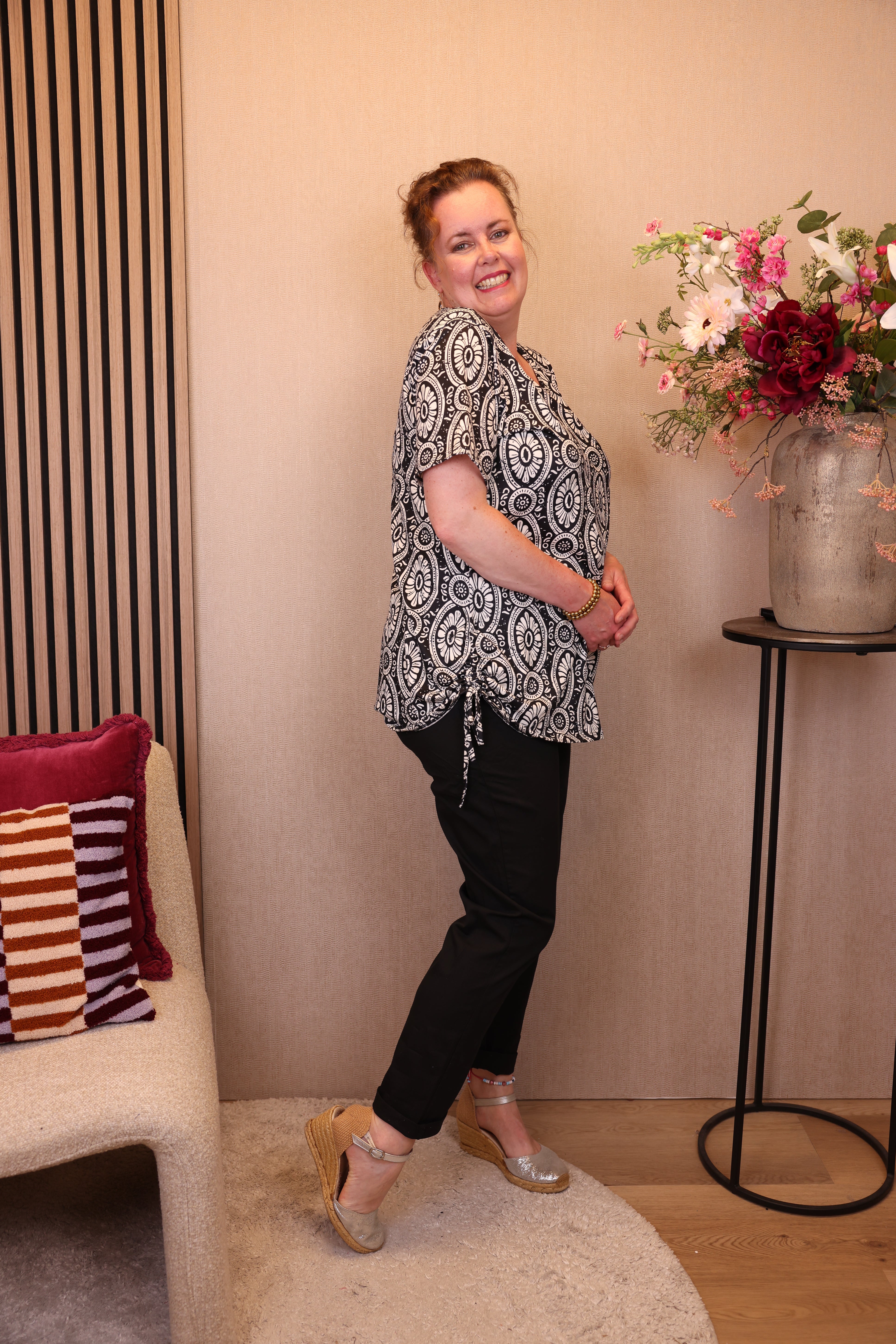 Evi | Top zwart viscose