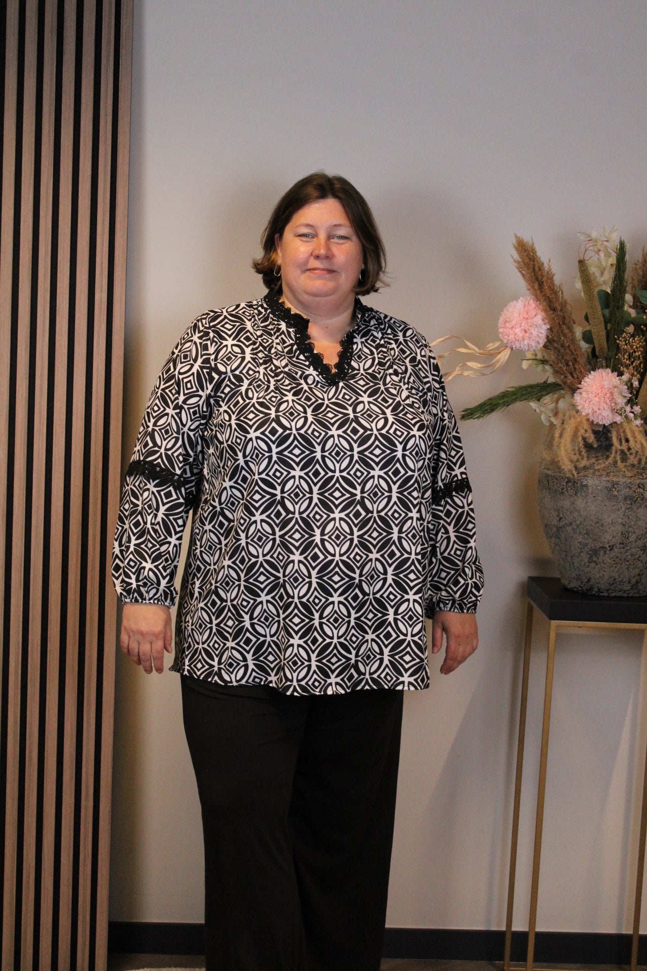 Rina | Blouse zwart
