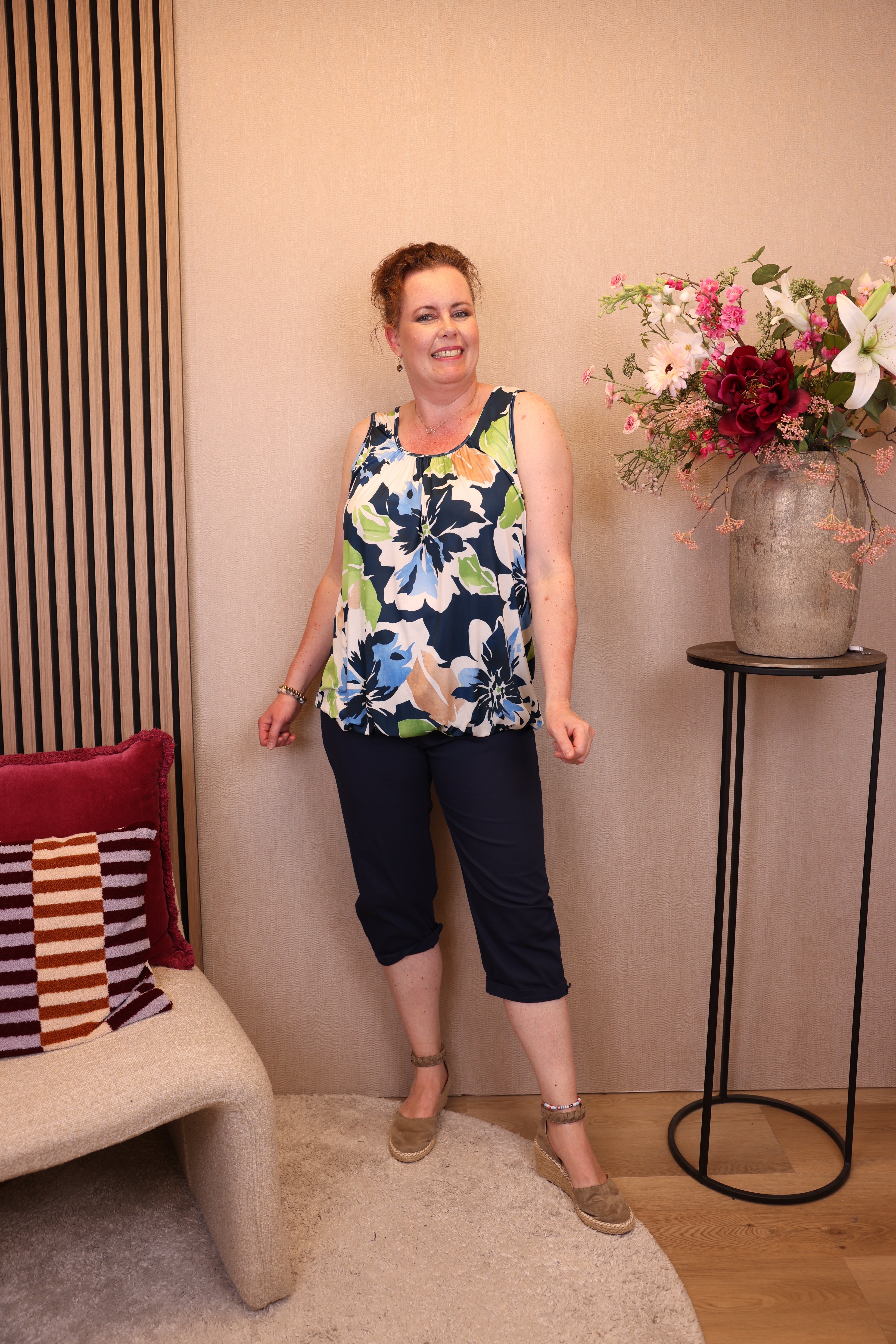 Dorien | Ballon top navy