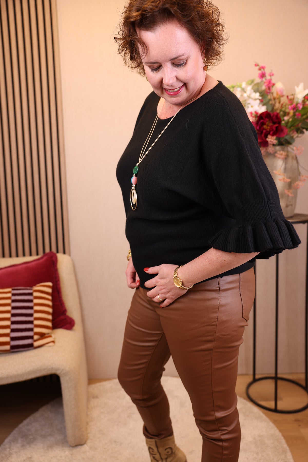 Elza | Trui zwart + gratis ketting