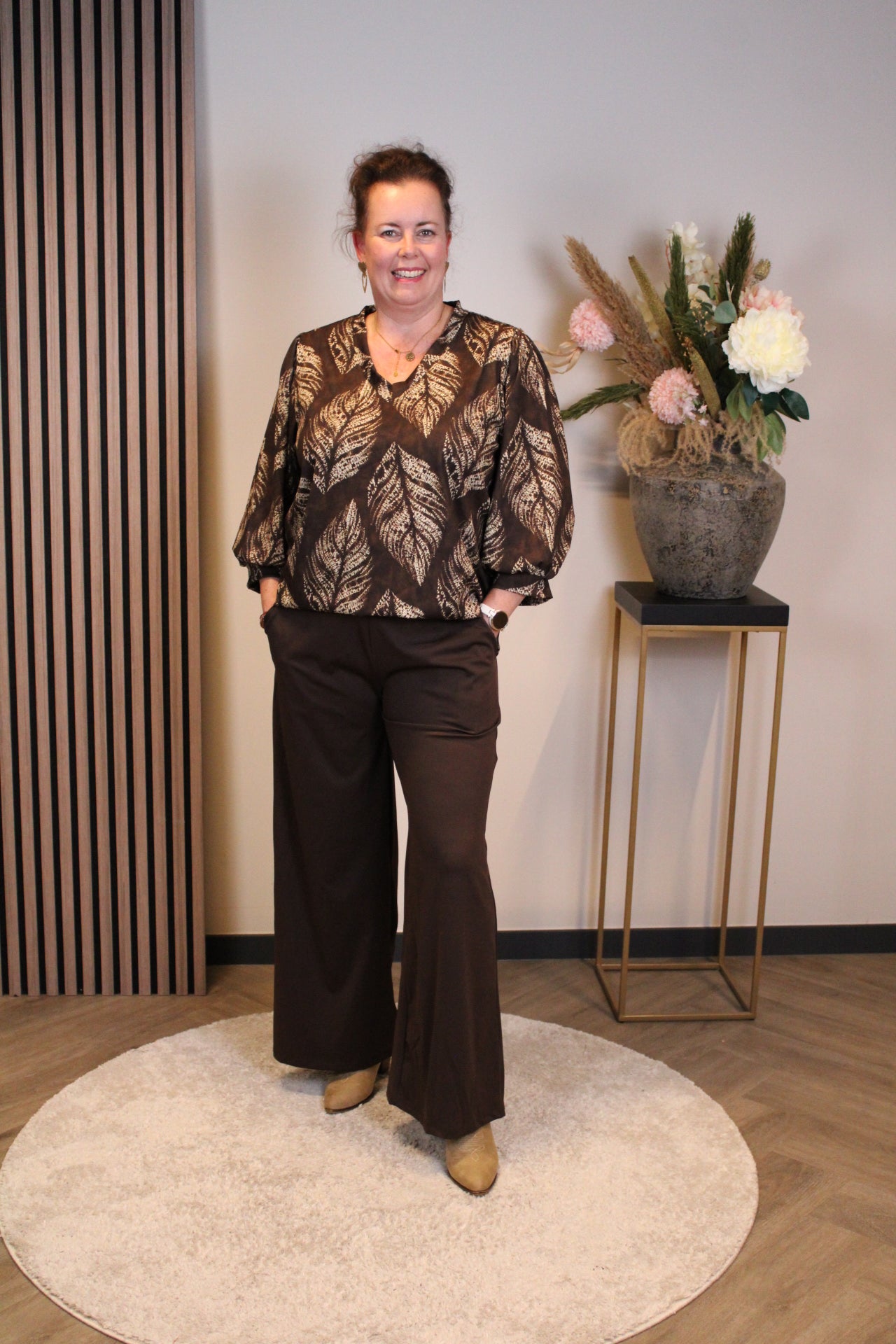 Kiki | Broek bruin 40 t/m 44