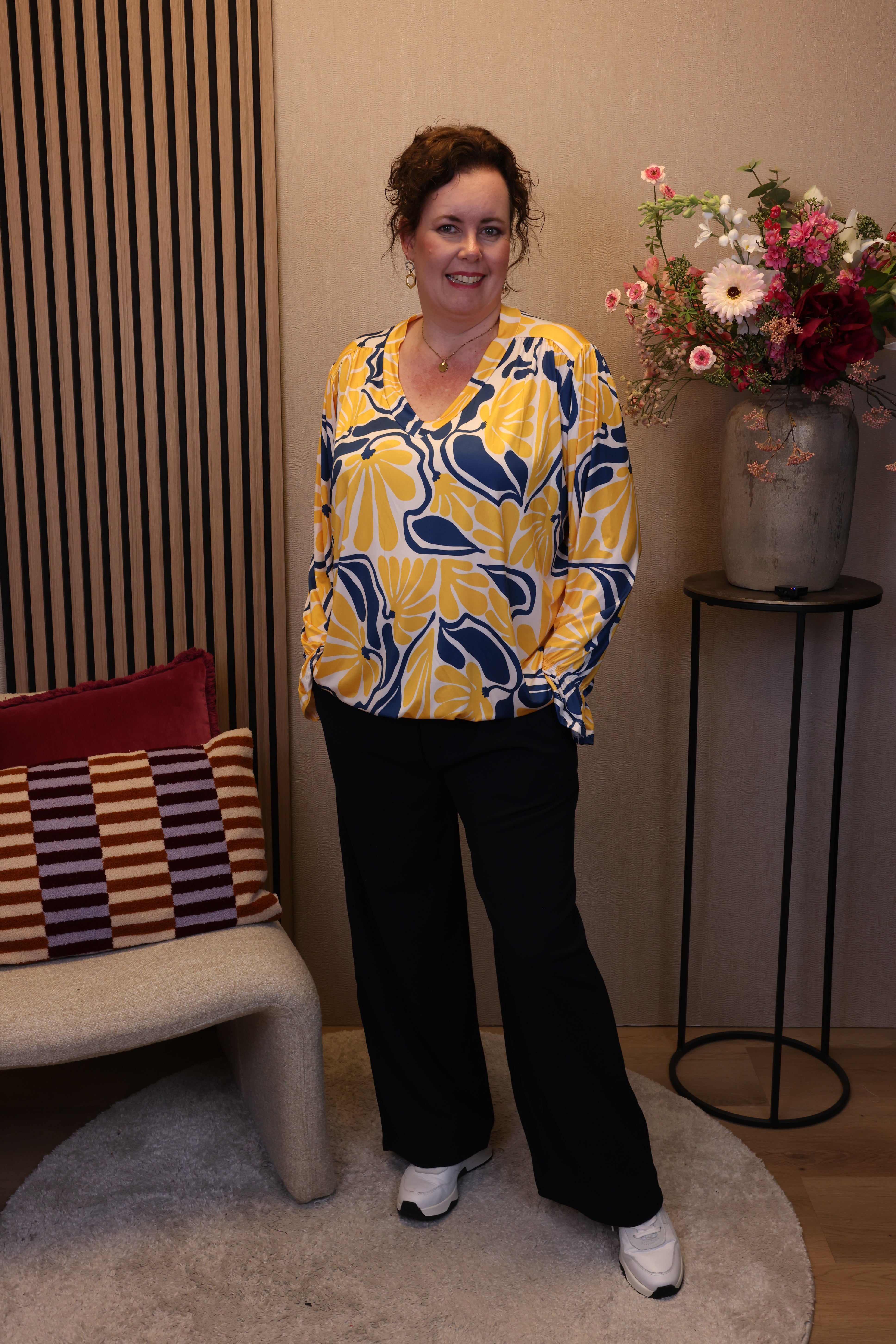 Jenna | Ballon top geel