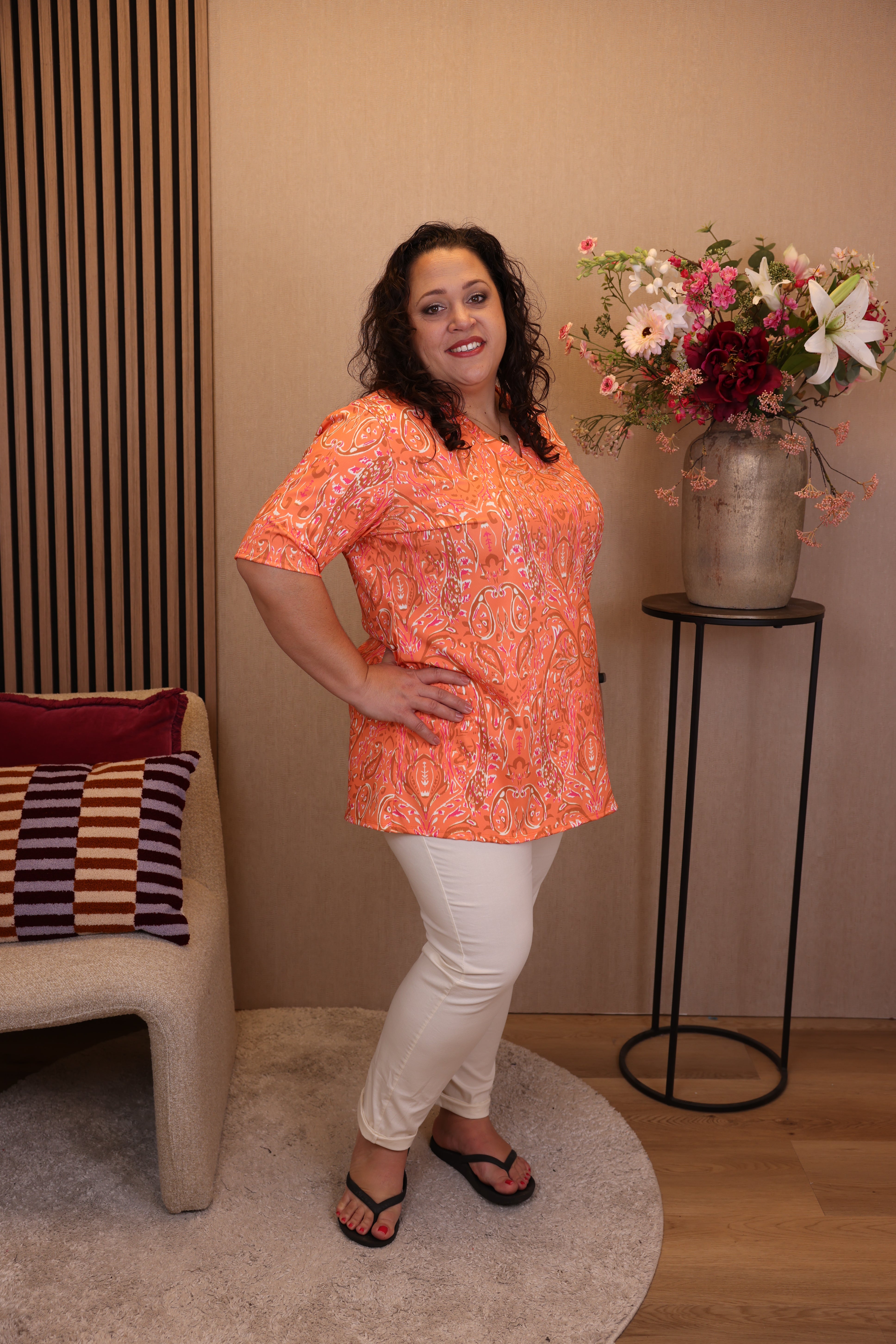 Emina | Top oranje