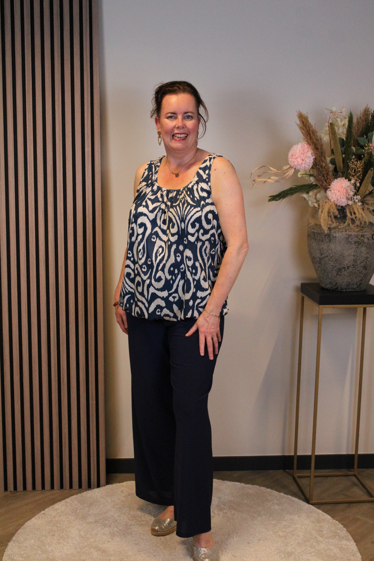 Laura | Top blauw 48 t/m 52