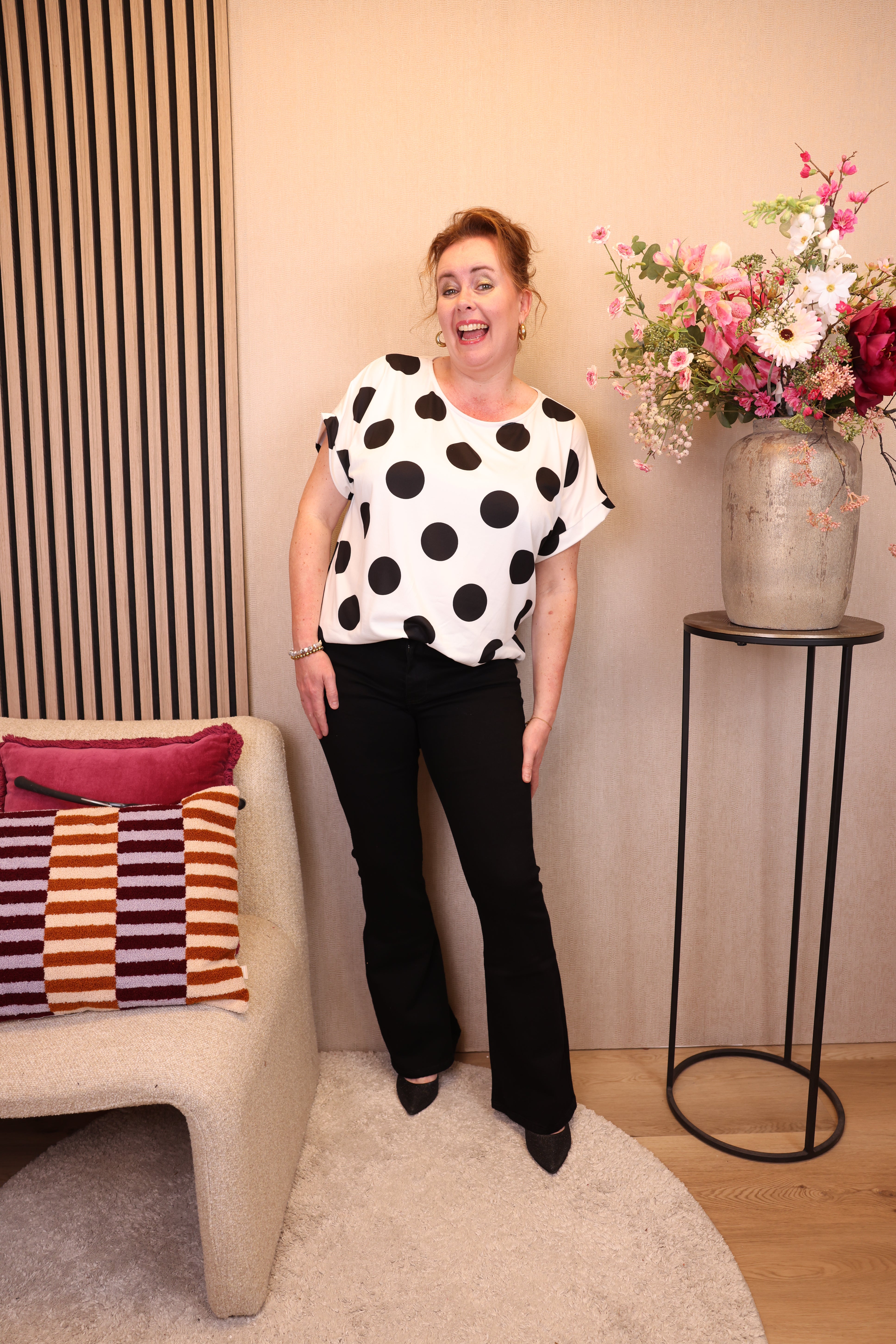 Judy zwart | Flared Jeans 38 - 48