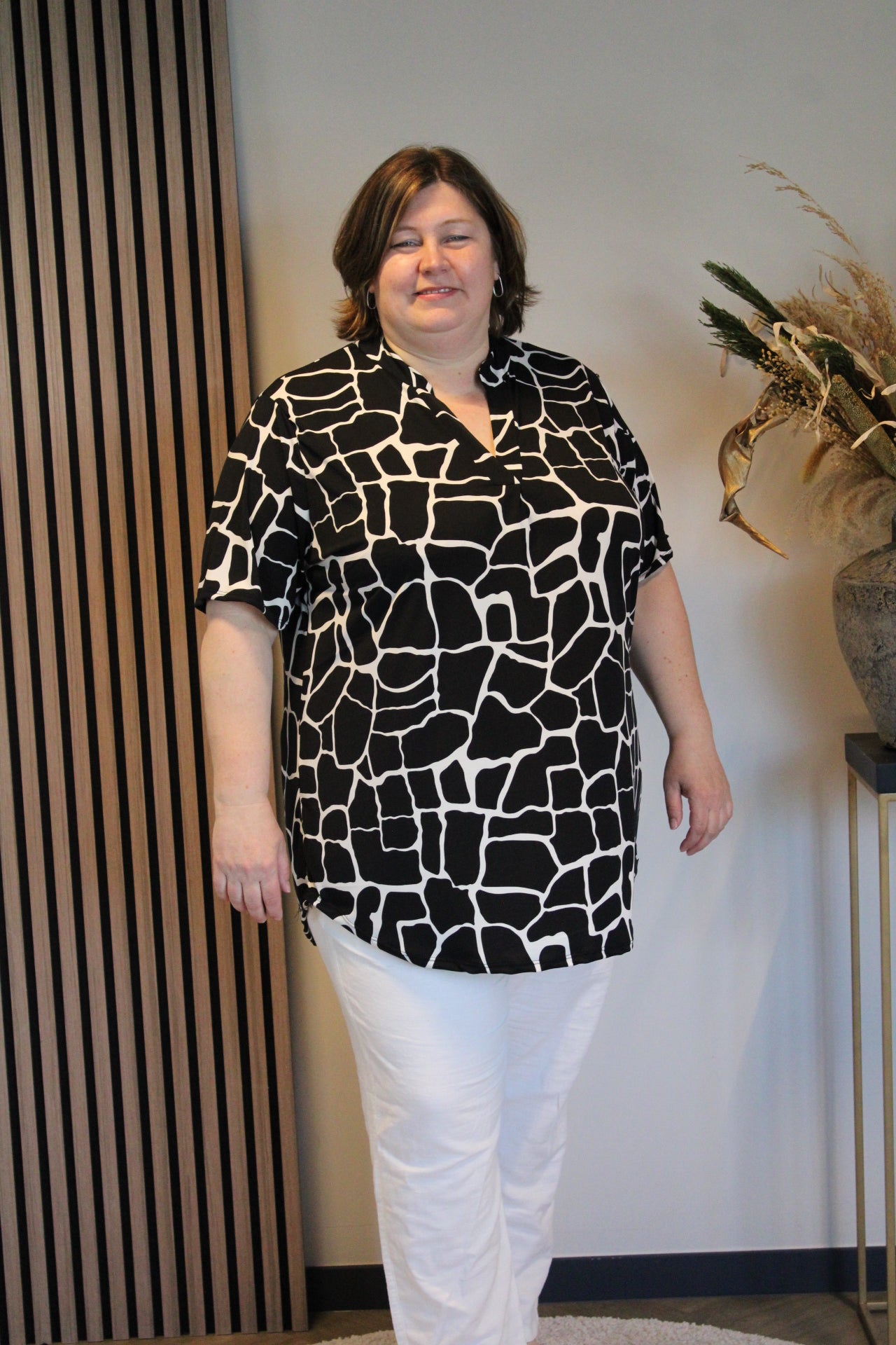 Miriam | Blouse korte mouw 52 t/m 58