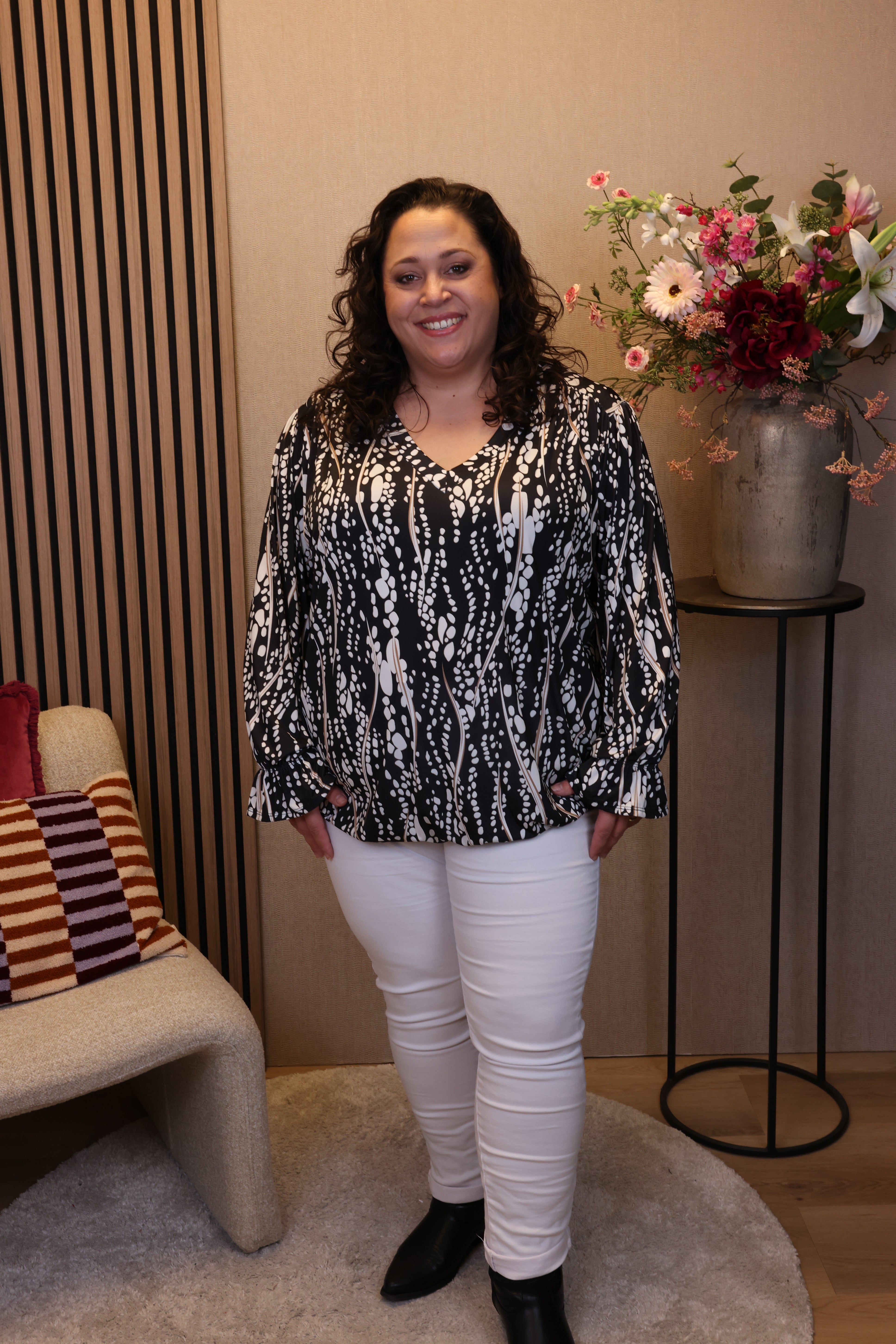 Ninthe | Ballon top zwart