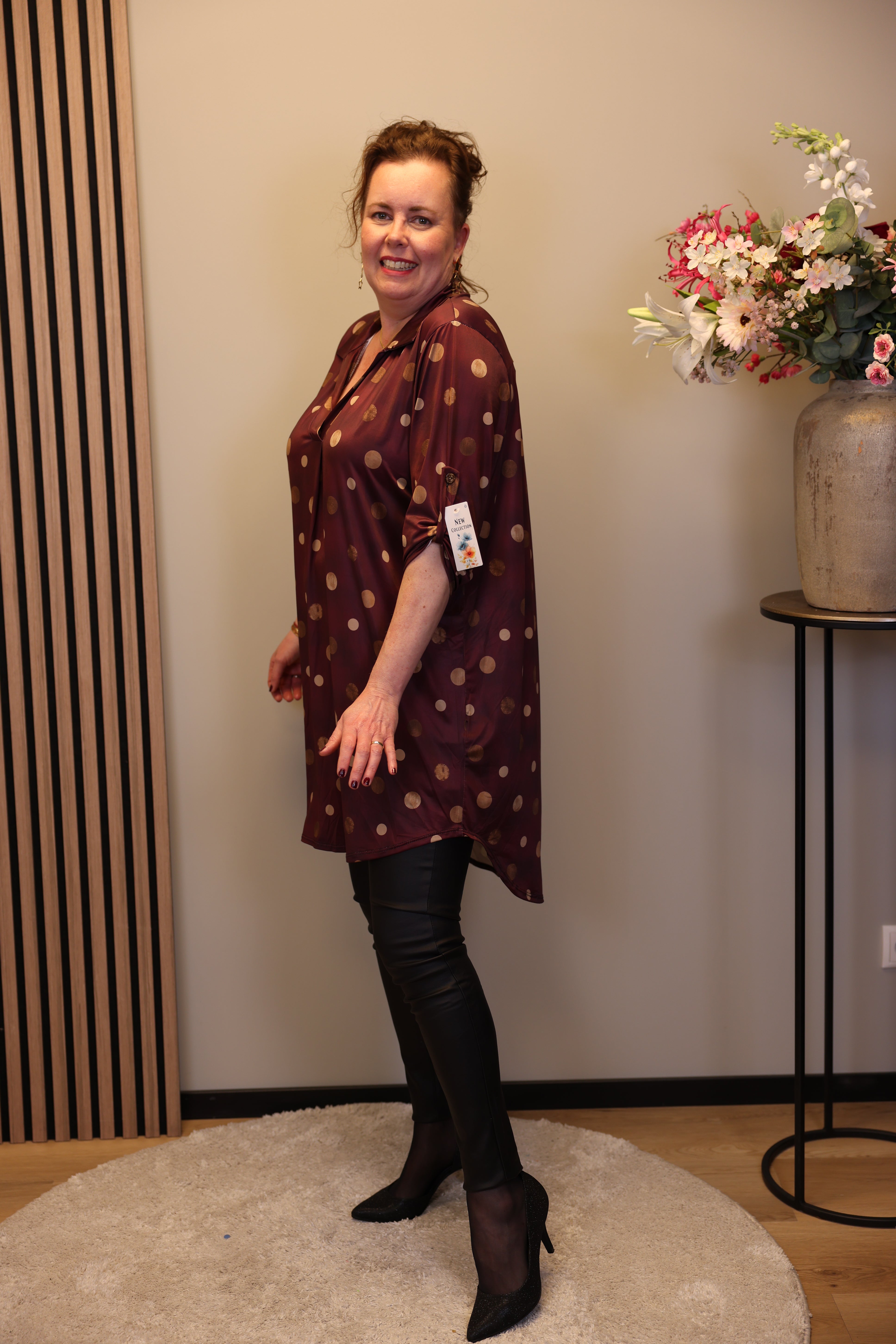 Senna | tuniek roze met kraagje 38 t/m 48