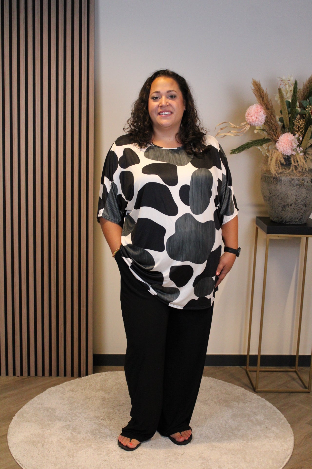 Irma | Top zwart 48 t/m 52